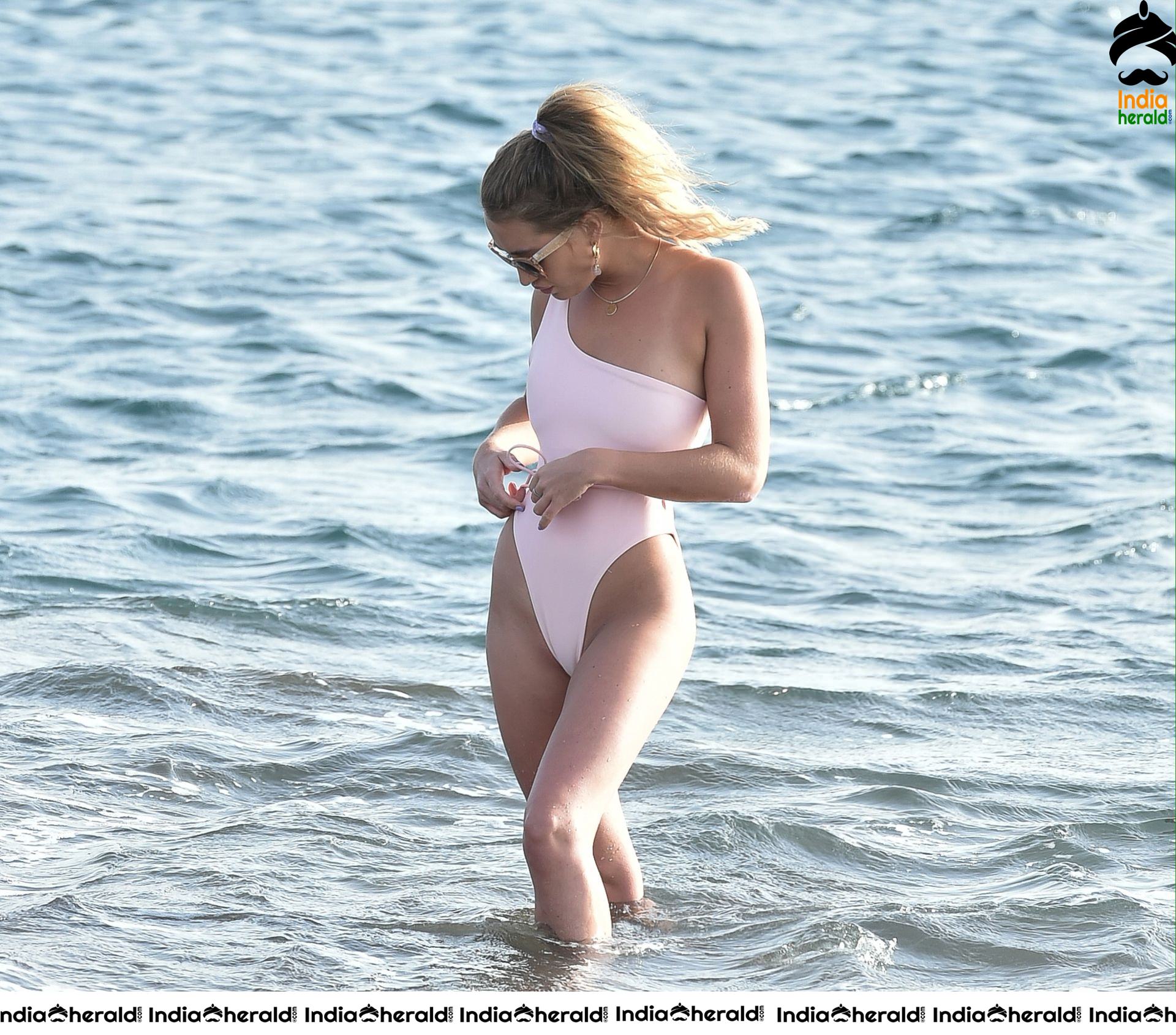 Georgia Harrison in Bikini and Enjoys a day on the beach in Tenerife