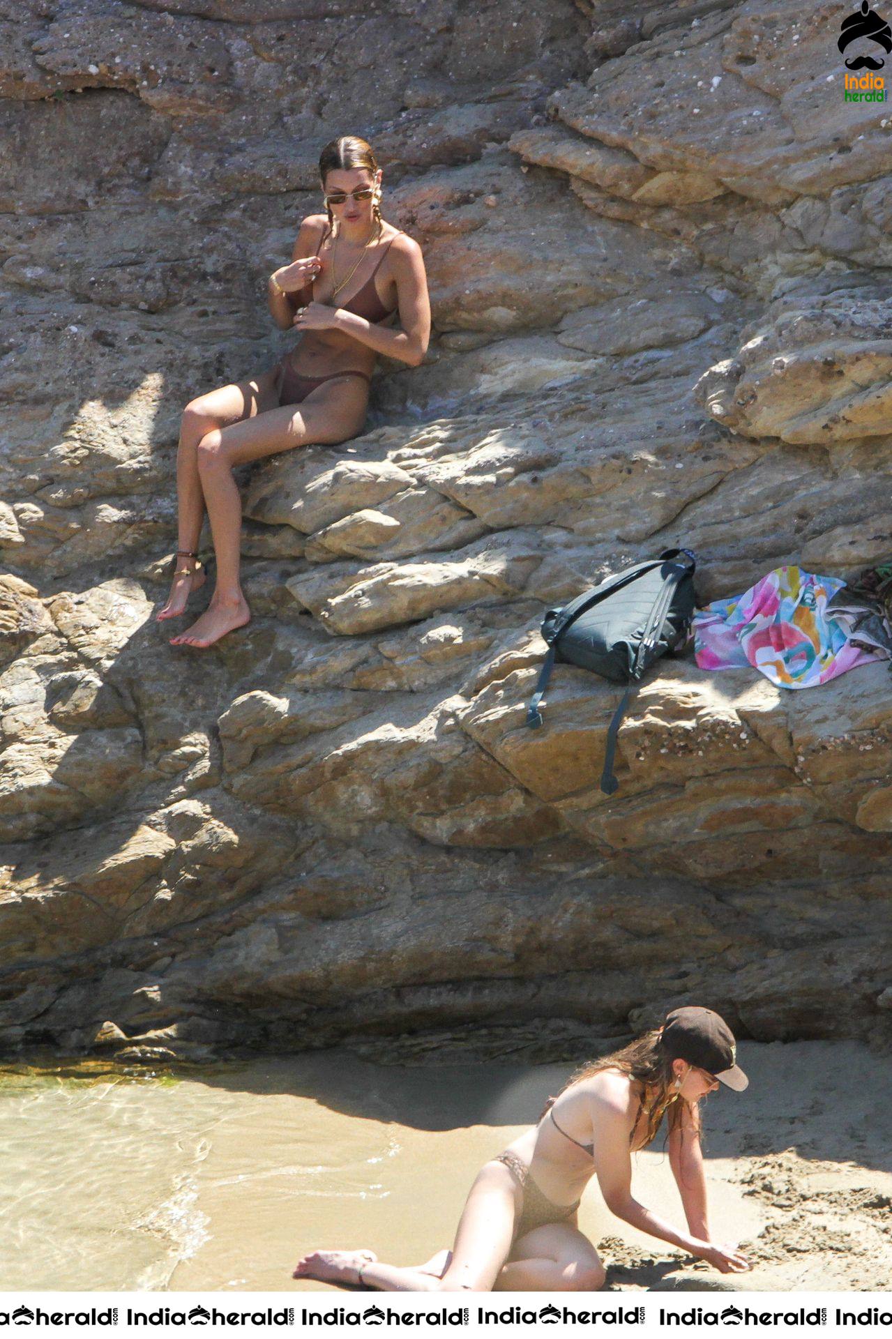 Gigi Hadid and Bella Hadid expose their Bikini Bodies On Mykonos Island Set 2