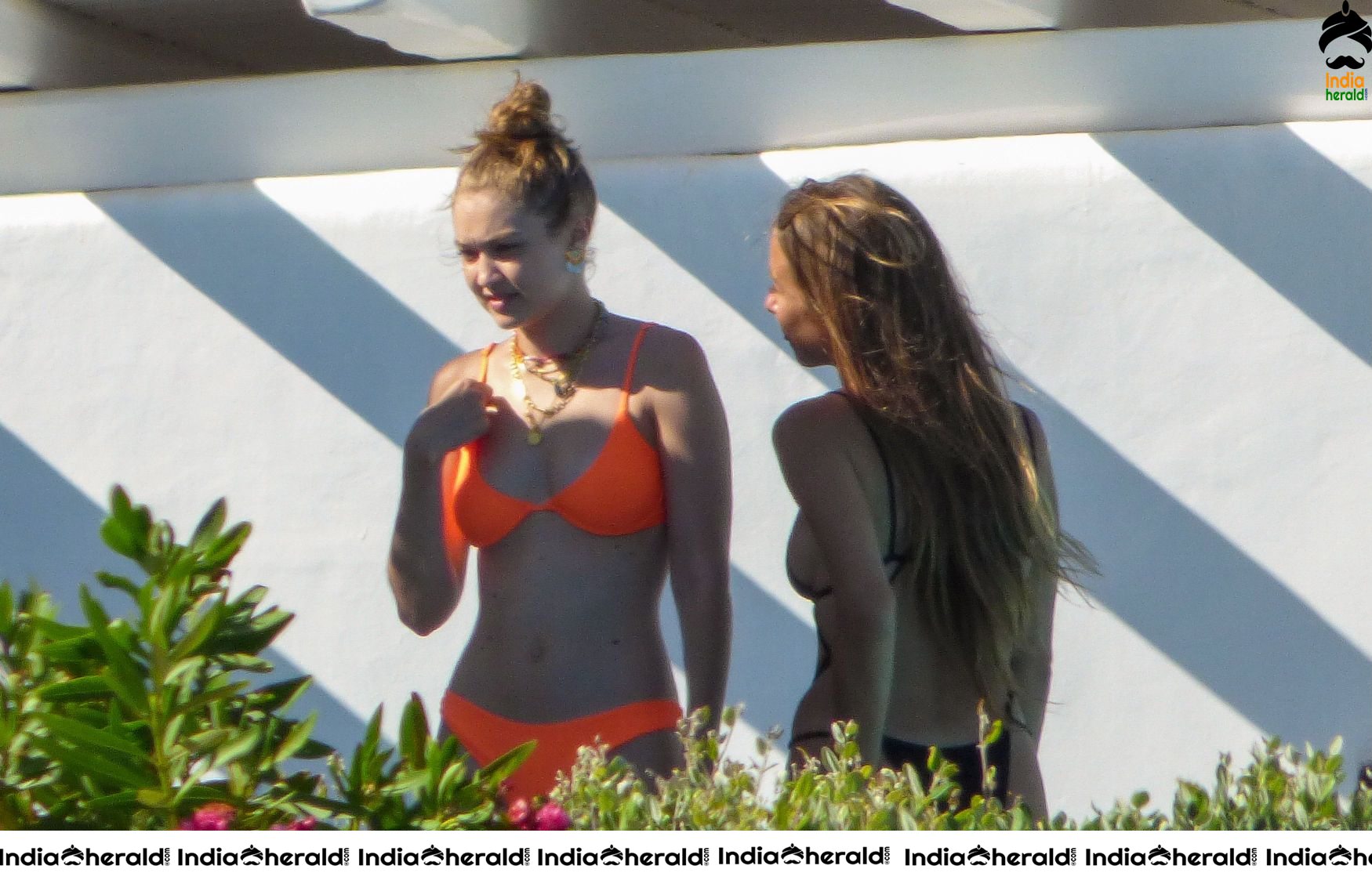 Gigi Hadid caught in Bikini and exposing whien out on vacation in Mykonos Set 1