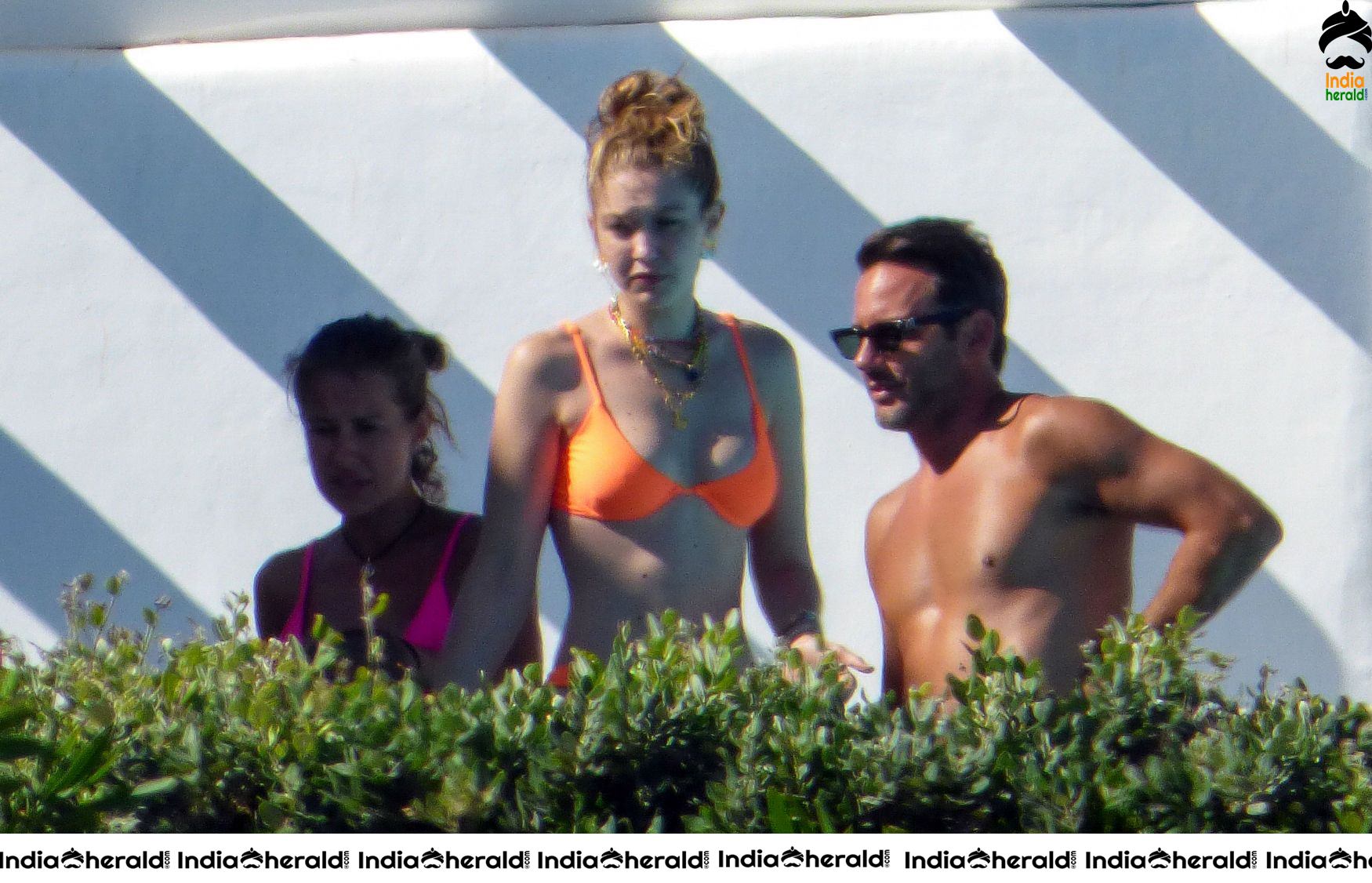 Gigi Hadid caught in Bikini and exposing whien out on vacation in Mykonos Set 1