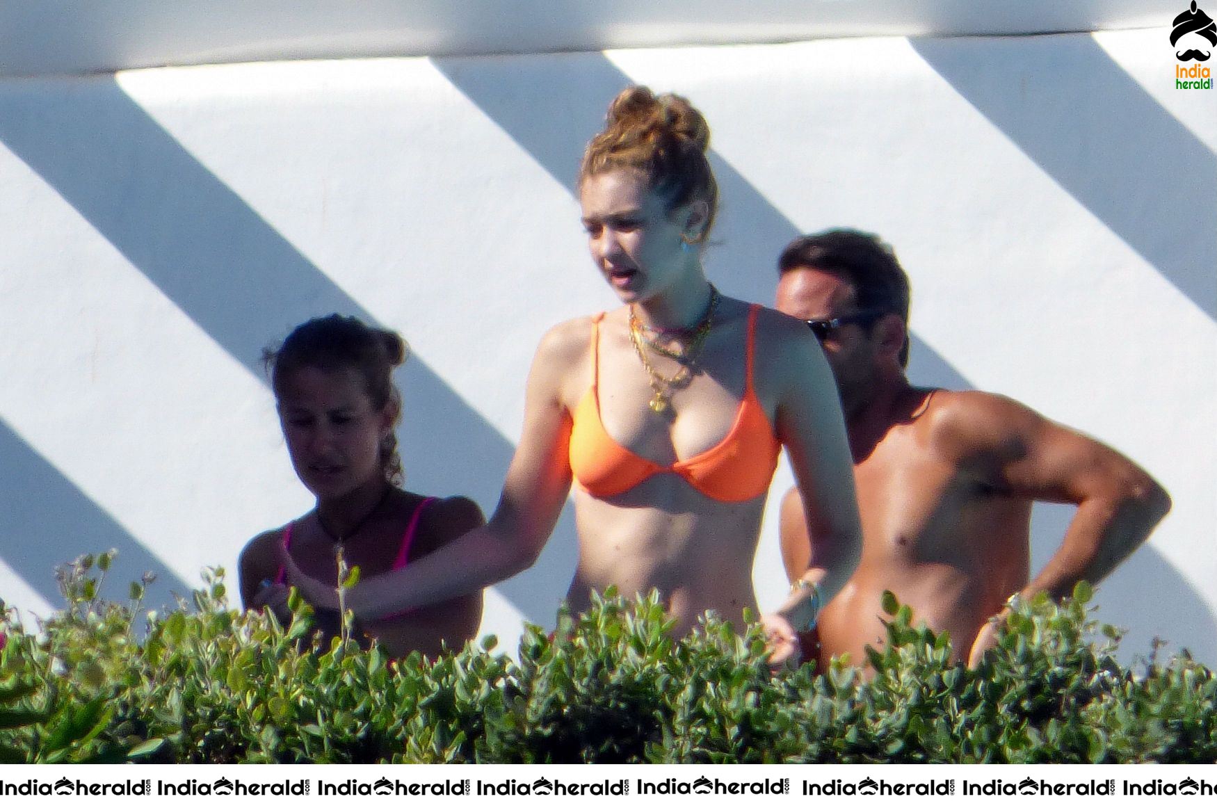 Gigi Hadid caught in Bikini and exposing whien out on vacation in Mykonos Set 2