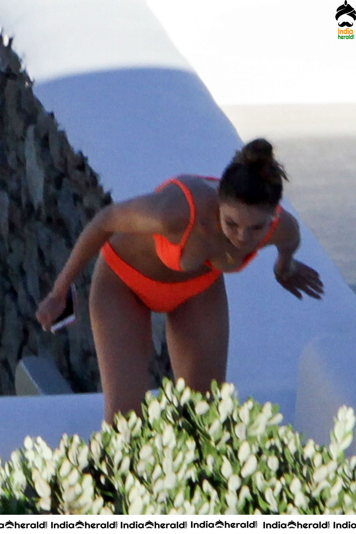 Gigi Hadid caught in Bikini and exposing whien out on vacation in Mykonos Set 2