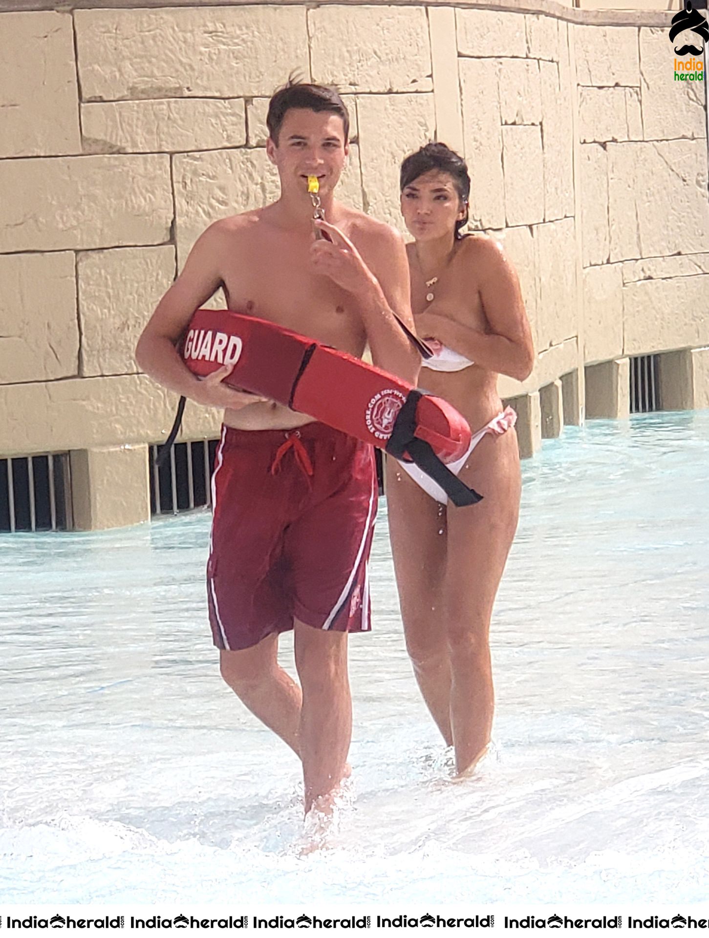 Hailee Lautenbach in Bikini at the pool in Las Vegas