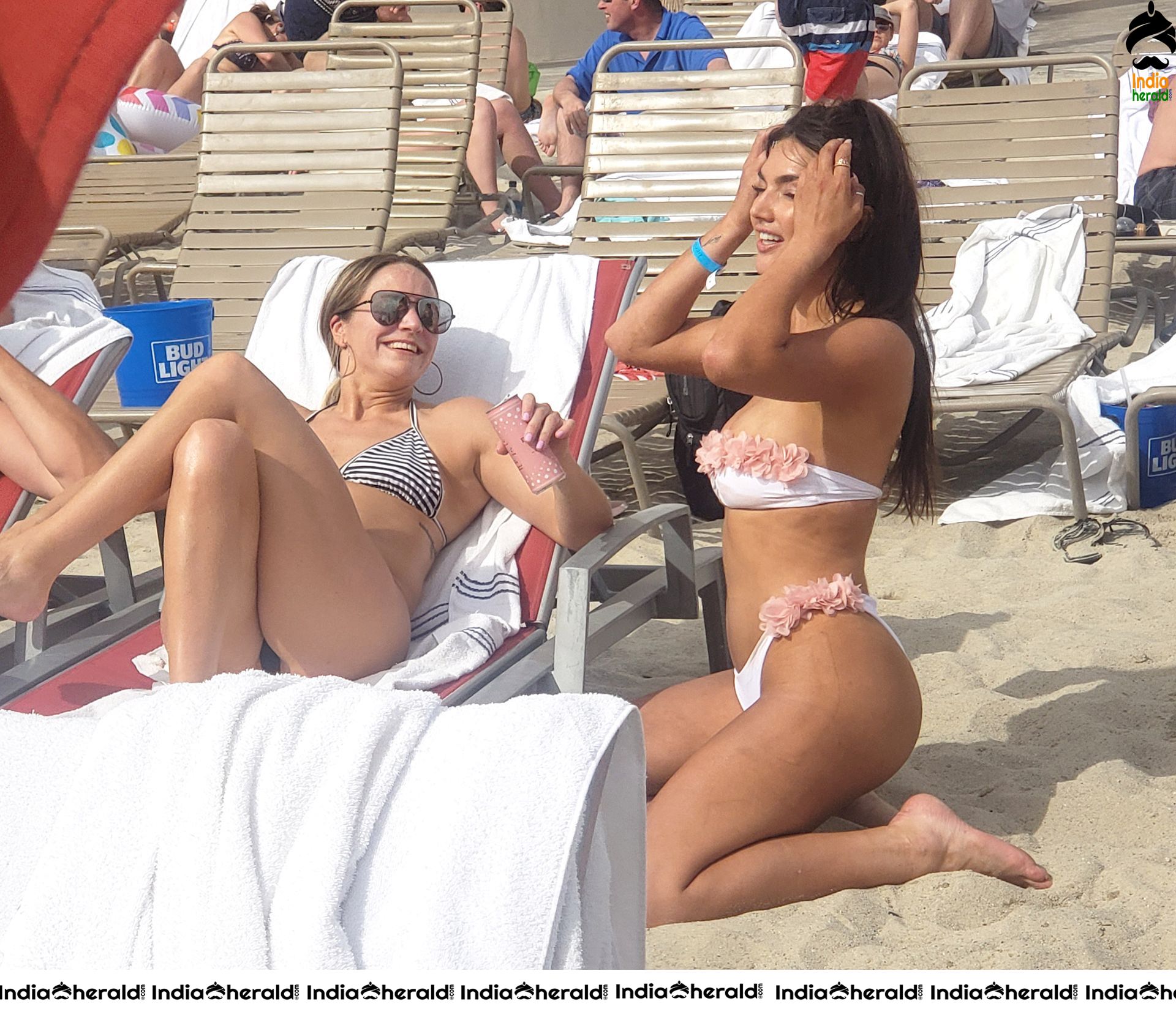 Hailee Lautenbach in Bikini at the pool in Las Vegas