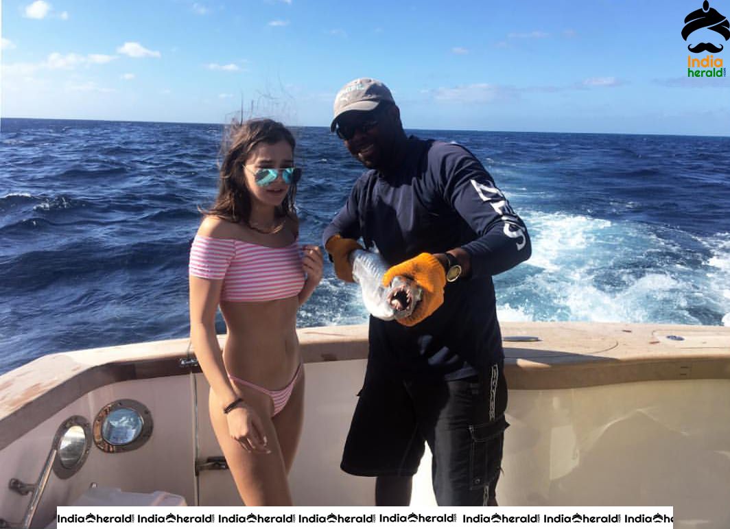Hailee Steinfeld Caught in Bikini on a Boat