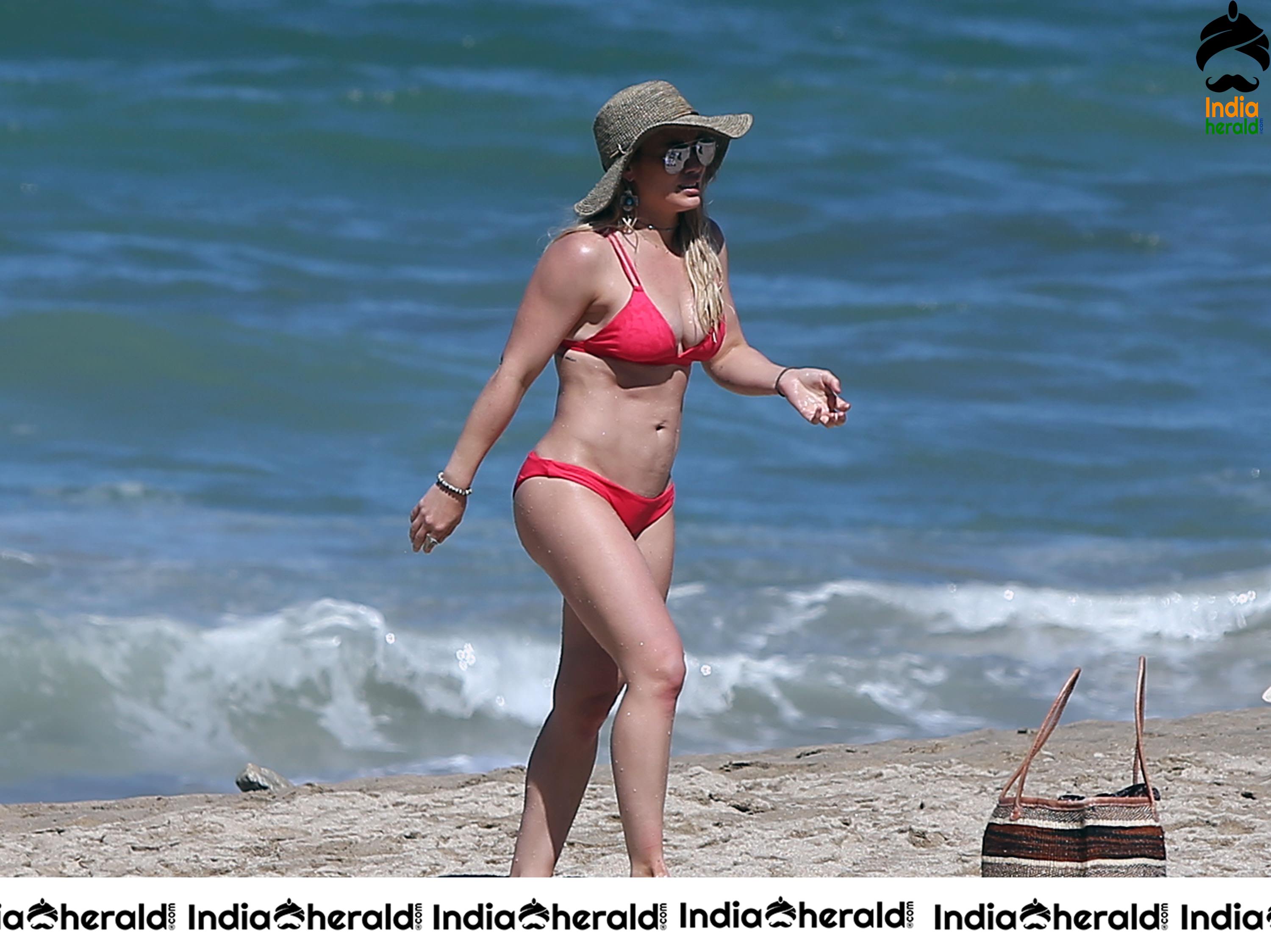 Hilary Duff In Bikini on the Beach in Mexico Set 1