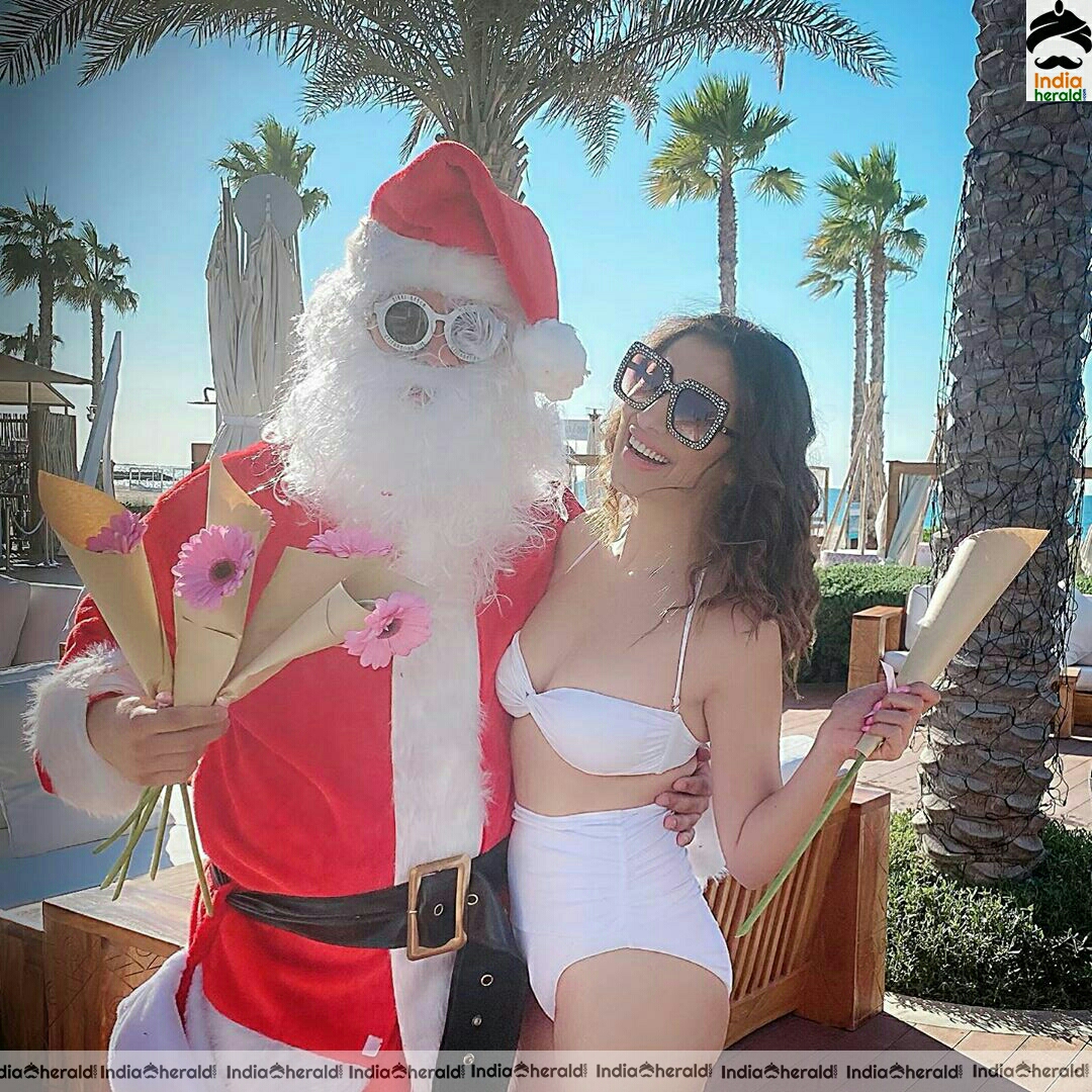 Hot Raai laxmi Enjoying Christmas Vacation In Bikini