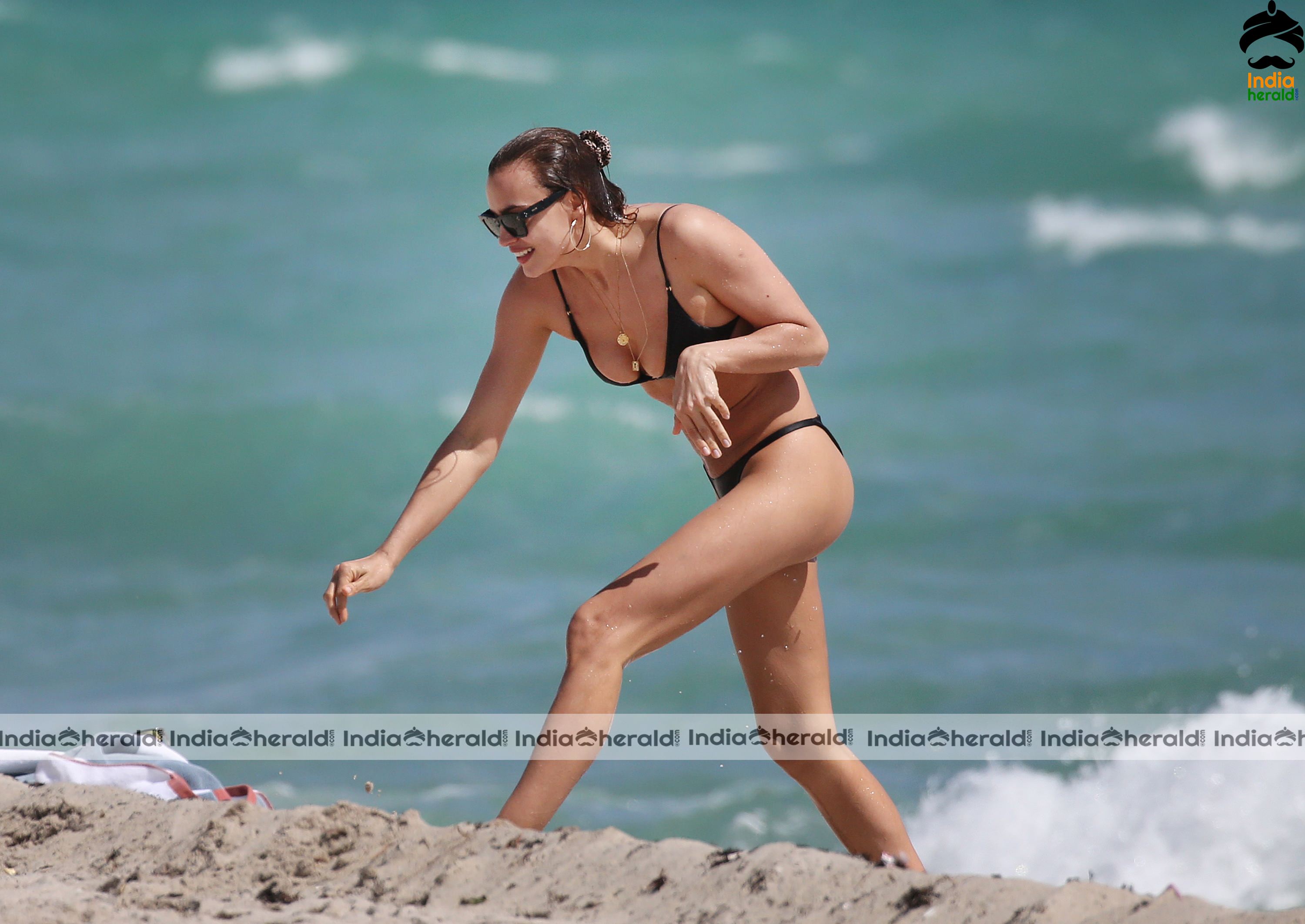 Irina Shayk in bikini during a holiday to Miami Beach Set 1