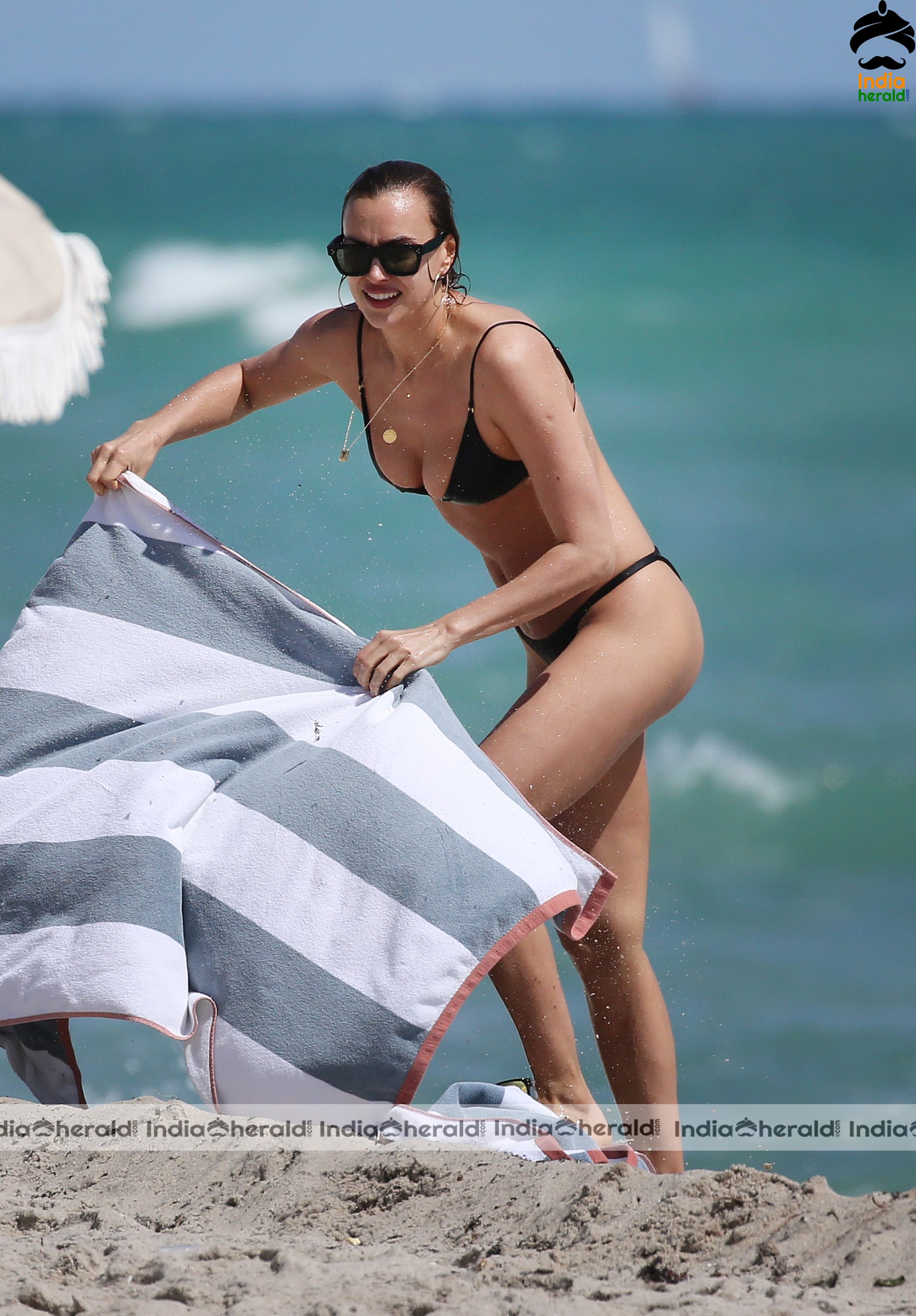 Irina Shayk in bikini during a holiday to Miami Beach Set 1