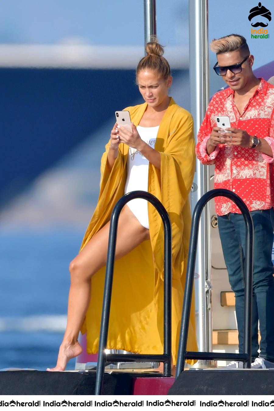 Jennifer Lopez Hot In A Swimsuit On A Yacht In Saint Tropez Set 2