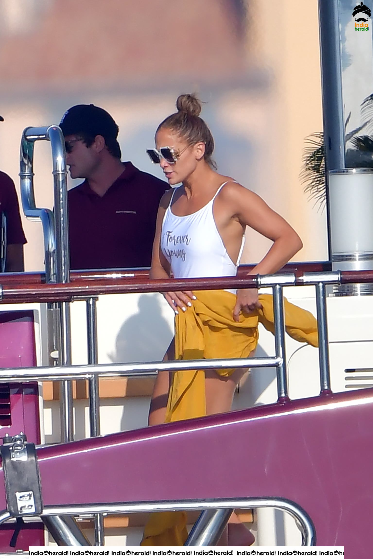 Jennifer Lopez Hot In A Swimsuit On A Yacht In Saint Tropez Set 2