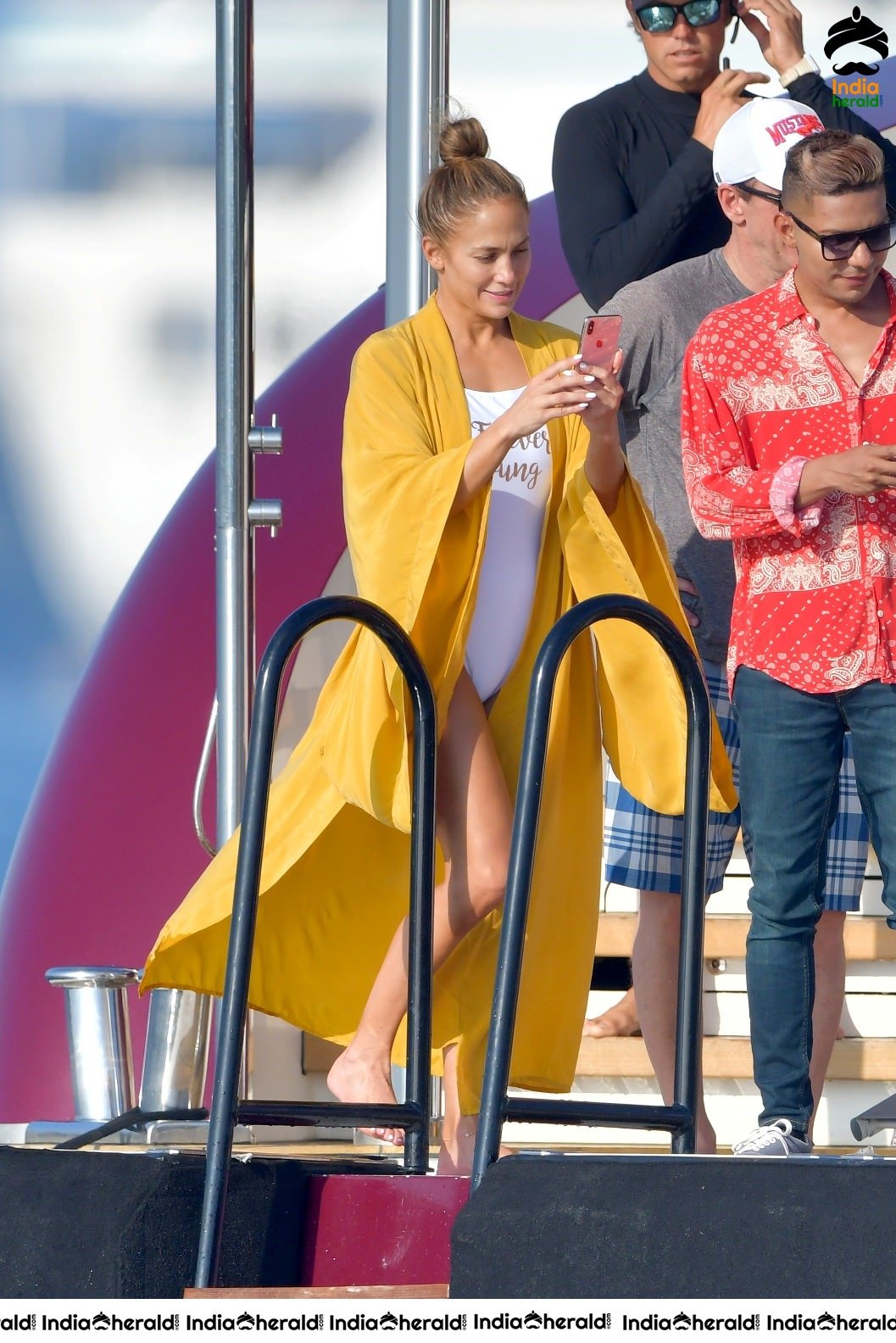 Jennifer Lopez Hot In A Swimsuit On A Yacht In Saint Tropez Set 3