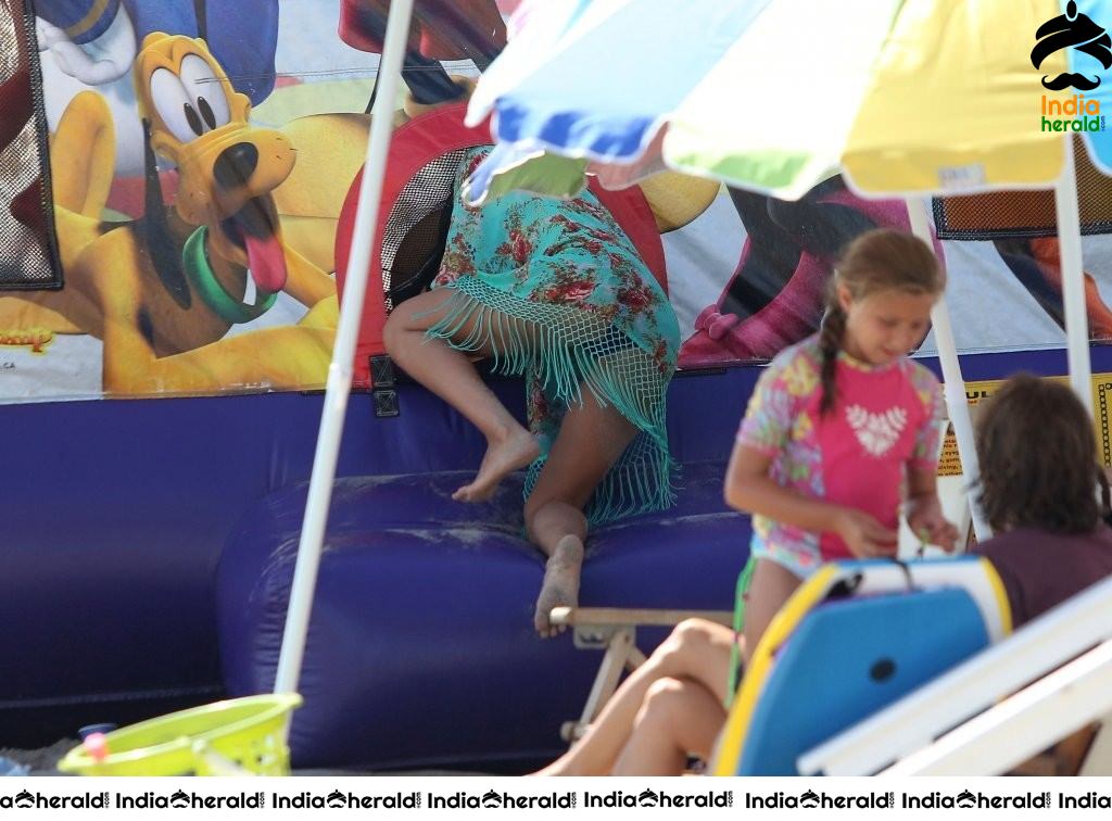 Jessica Alba Bikini Candids in Malibu with her Kids Set 1