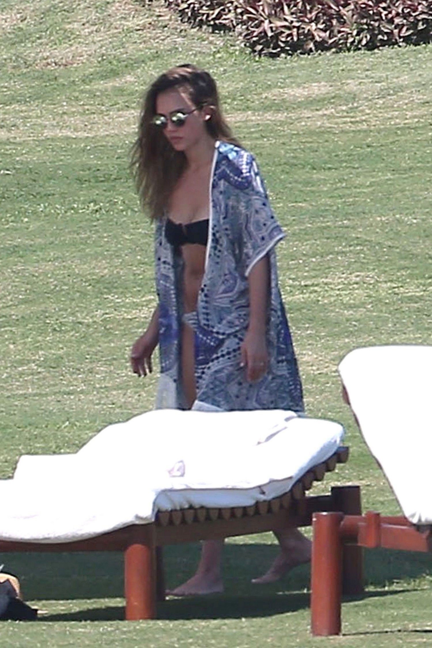 Jessica Alba Spotted In A Bikini With Her Husband