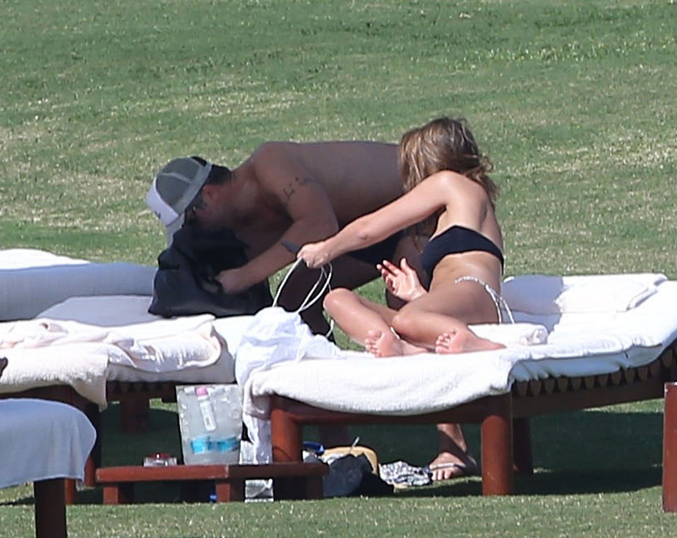 Jessica Alba Spotted In A Bikini With Her Husband