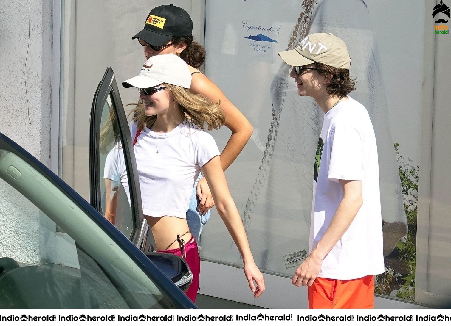 Johnny Depp Daughter Lily Rose Depp Caught in Bikini With her Boyfriend in a Boat Set 1