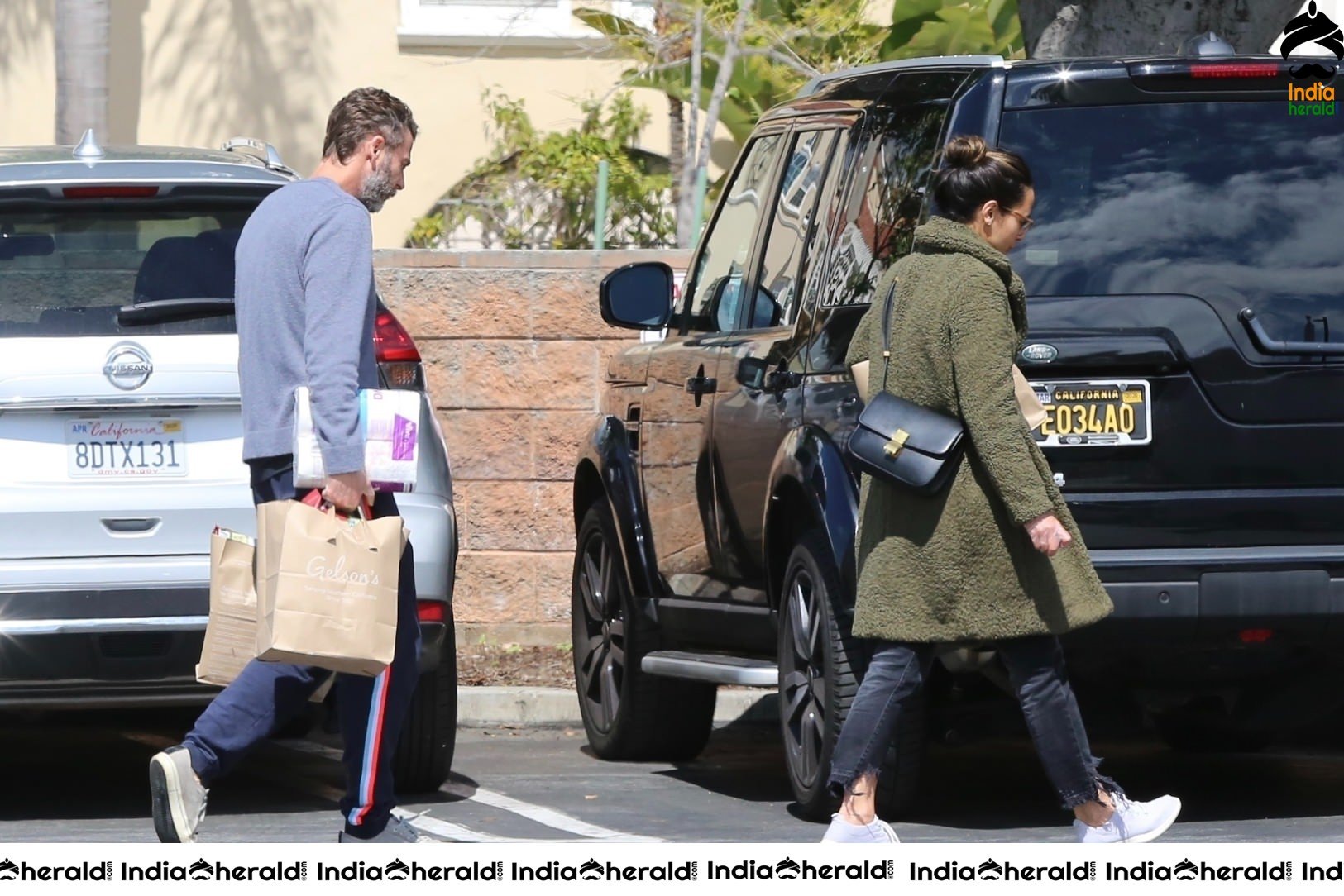 Jordana Brewster Shopping at Gelsons Market in Pacific Palisades CA