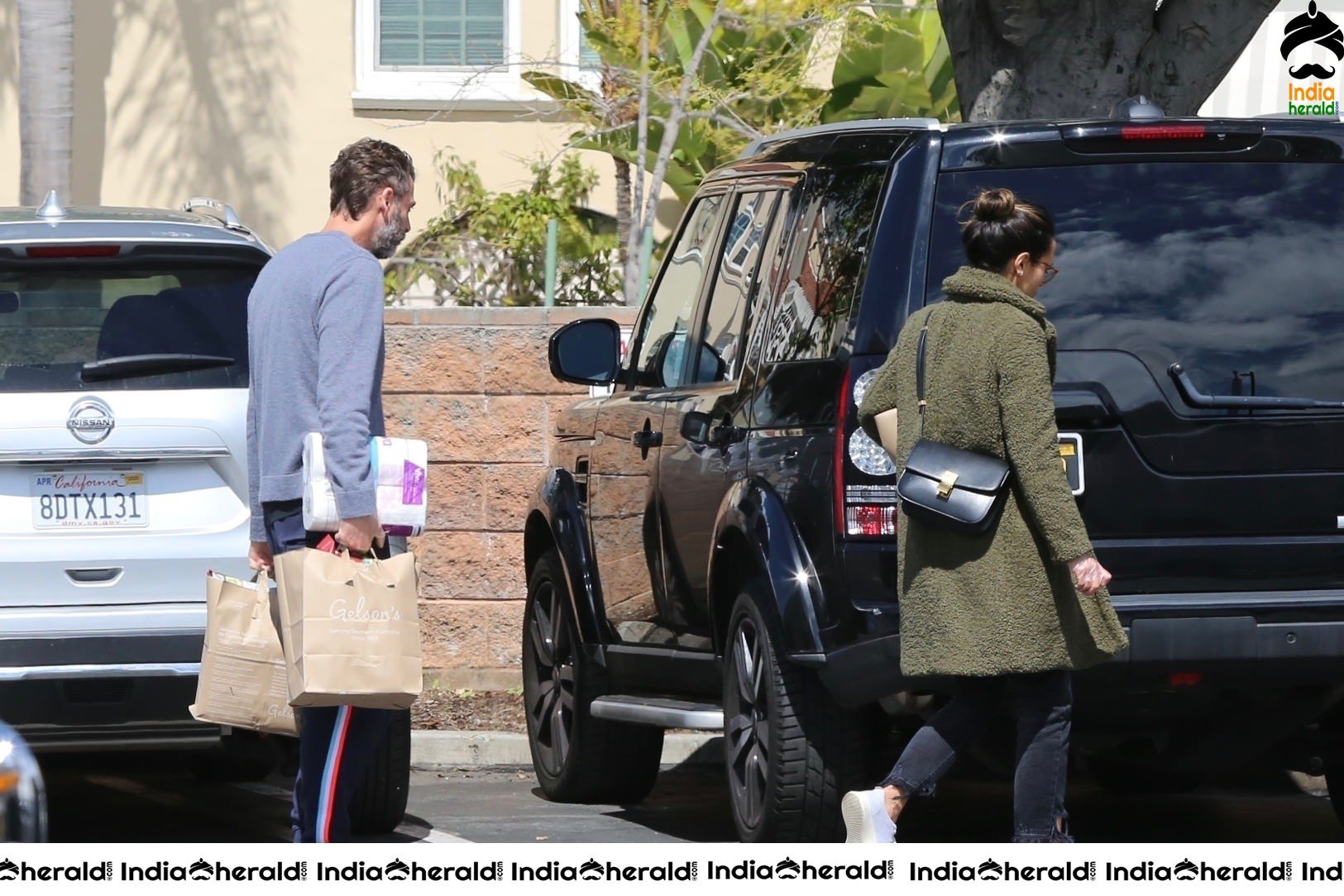 Jordana Brewster Shopping at Gelsons Market in Pacific Palisades CA