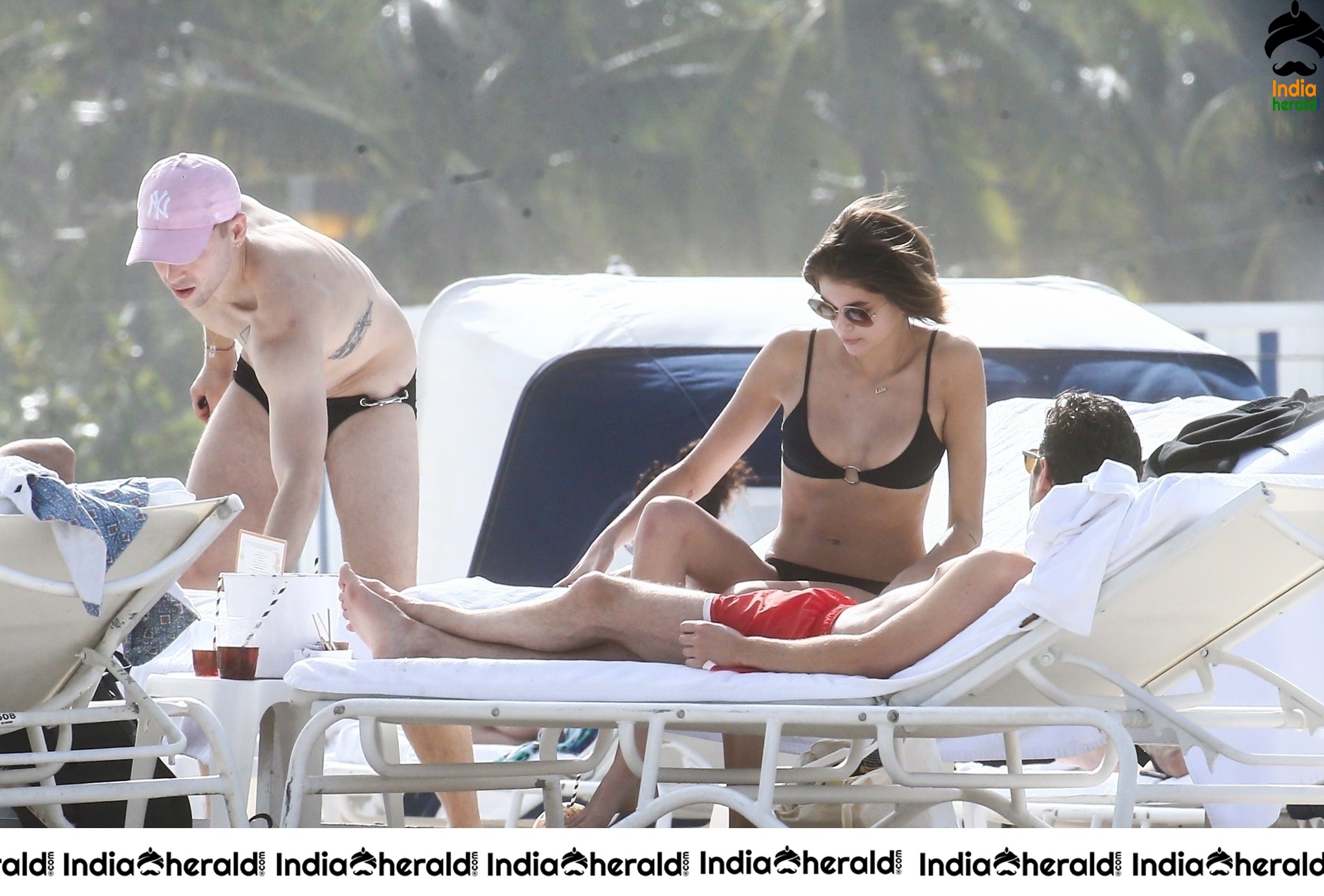 Kaia Gerber in a Bikini at a Beach in Miami Set 4