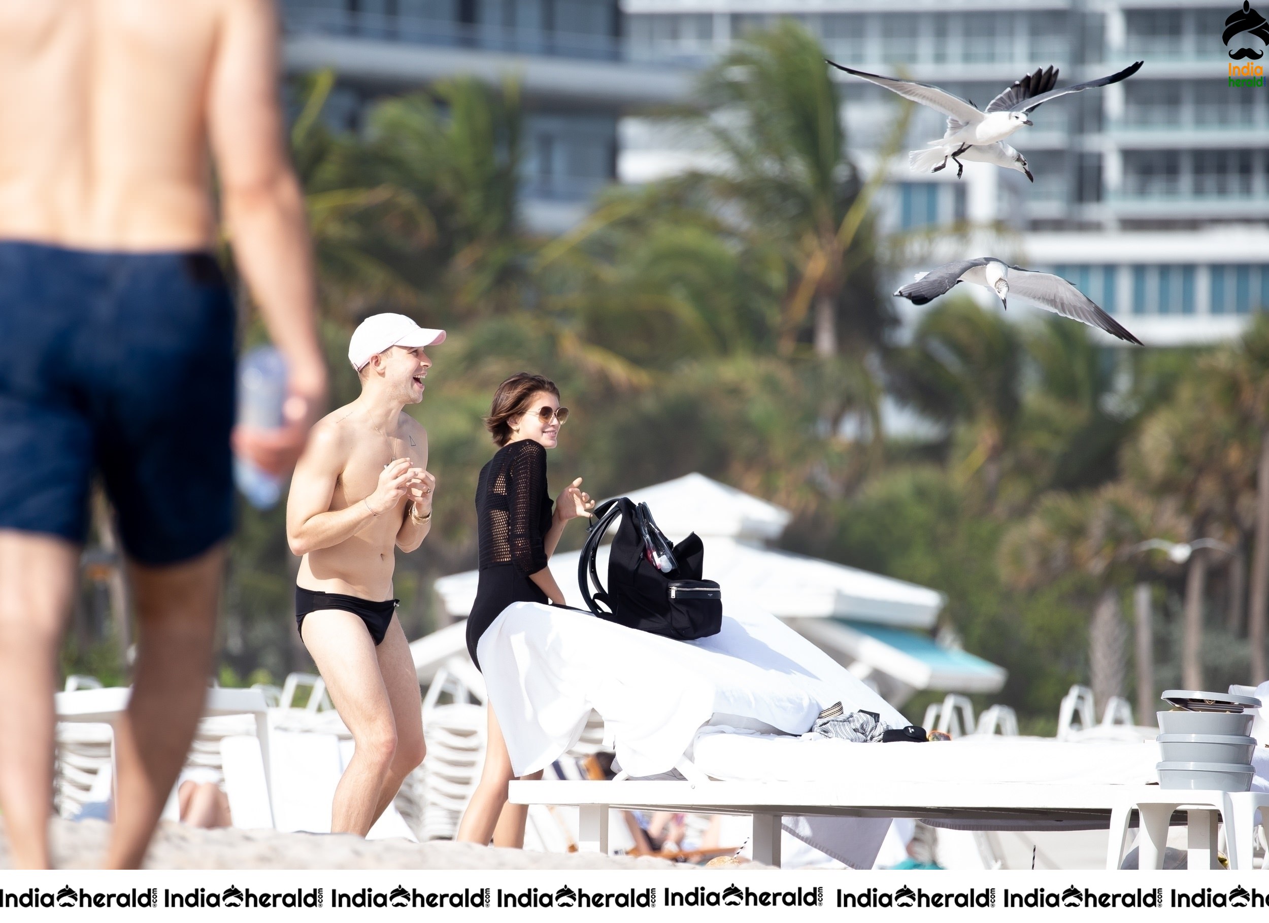 Kaia Gerber in a Bikini at a Beach in Miami Set 4