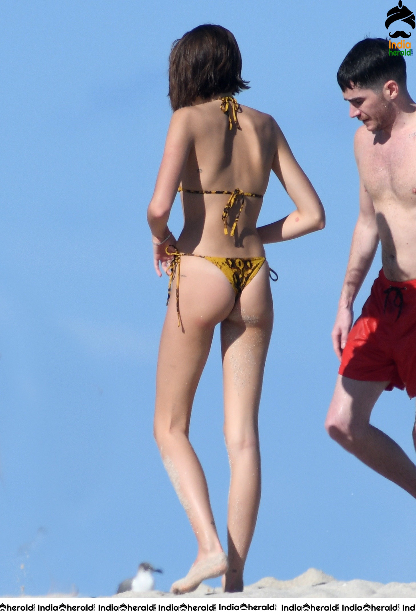 Kaia Gerber in a Lace Bikini at a Beach in Florida Set 2