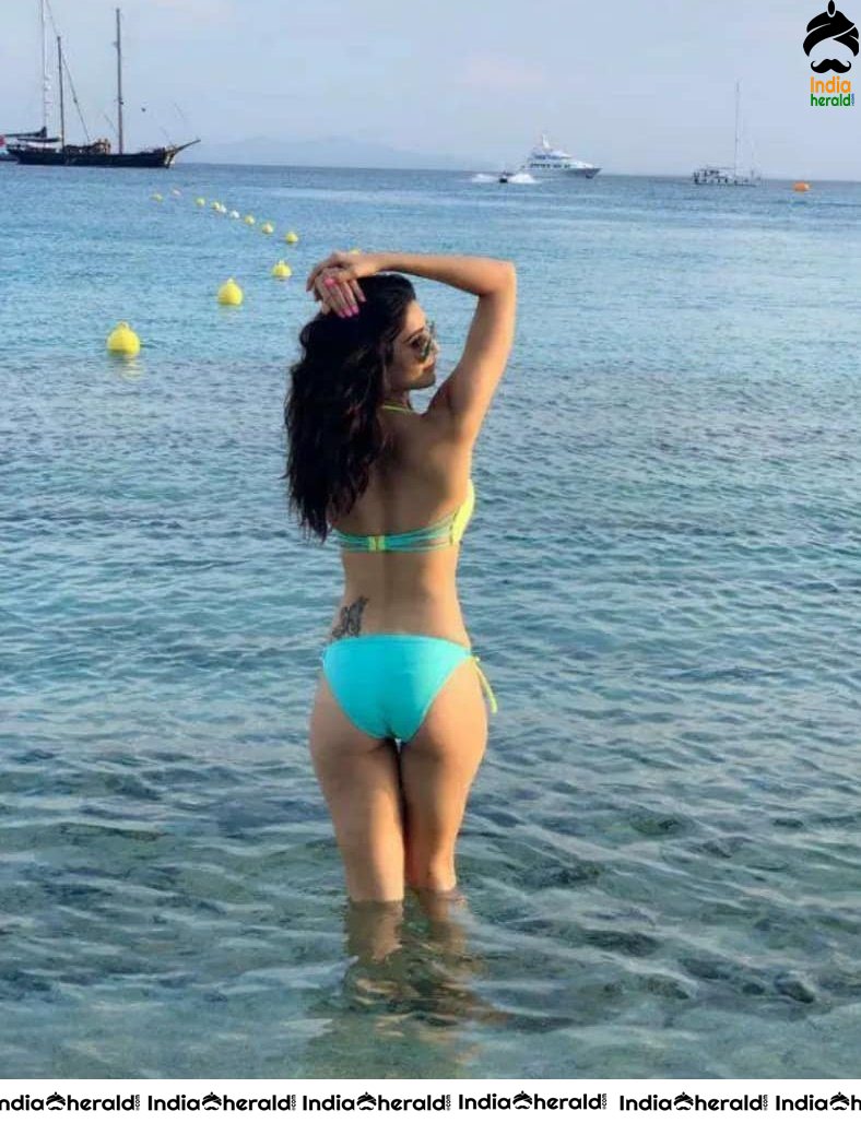 Karishma Tanna shows her Hot Body and Booty in these Bikini Photos