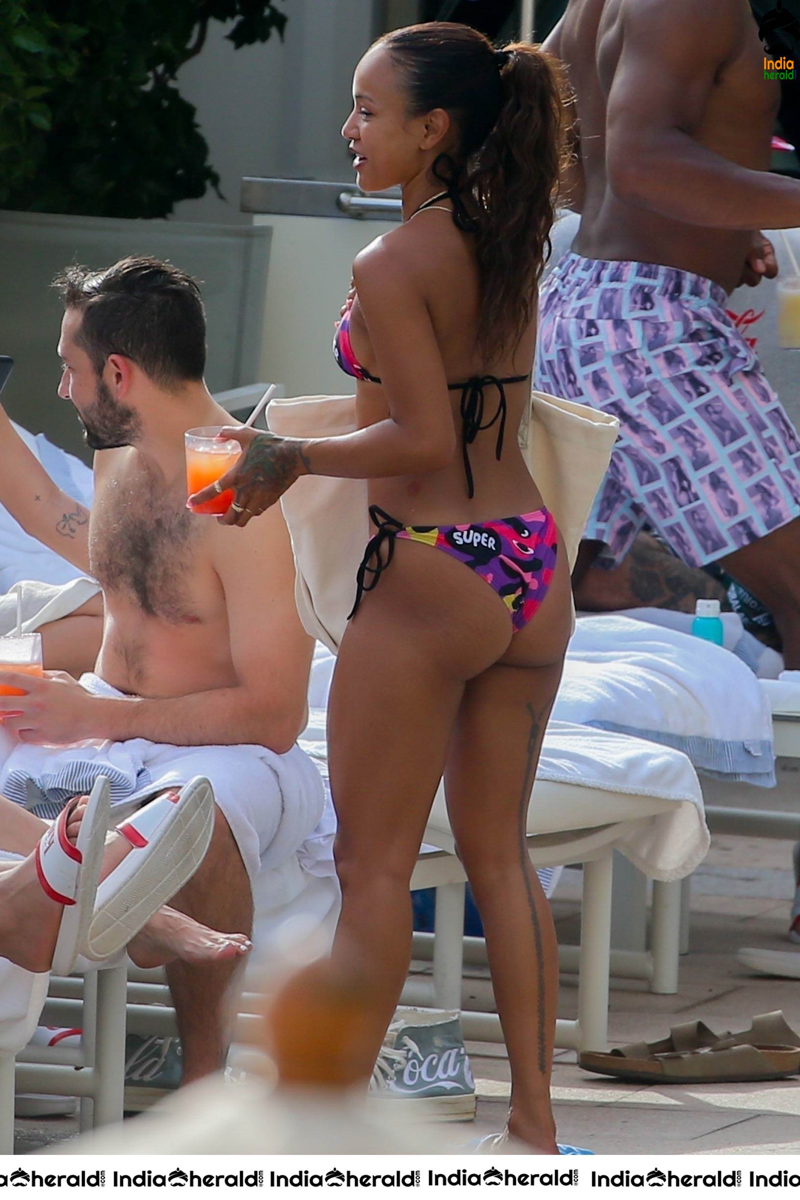 Karrueche Tran shows off her hot cheeks in a bikini in Honolulu Set 2