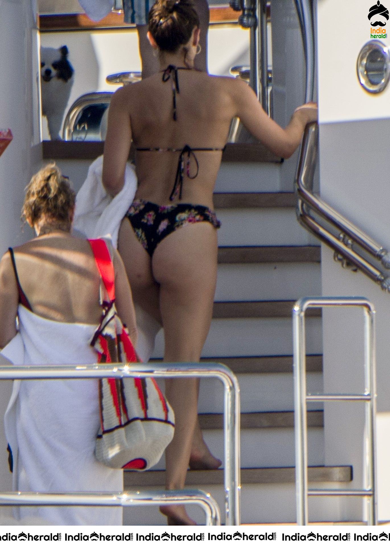 Katharine McPhee in a Bikini on a Yacht in Capri Set 2