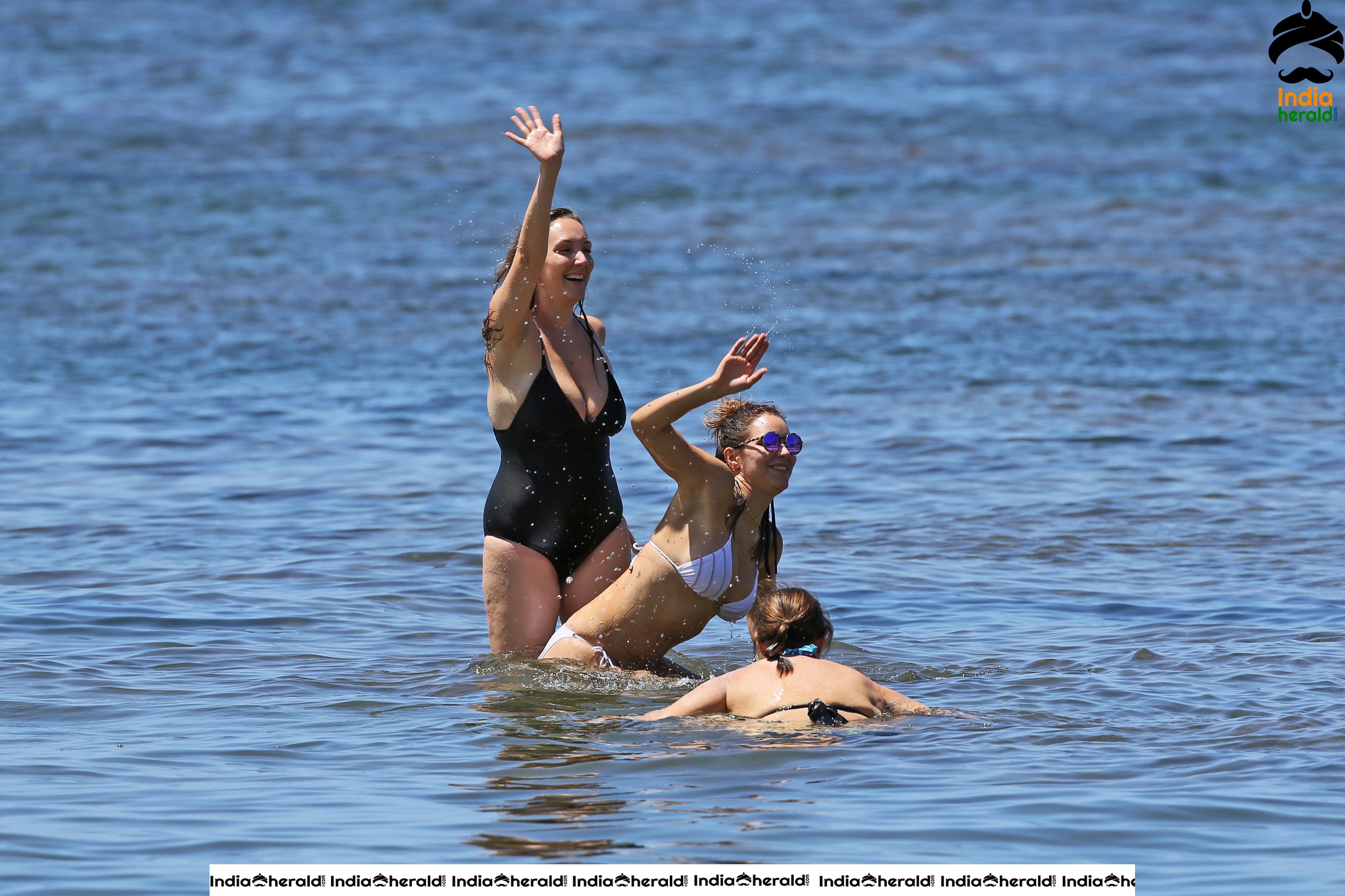 Katharine McPhee in White Lace Bikini at Hawaii Set 2