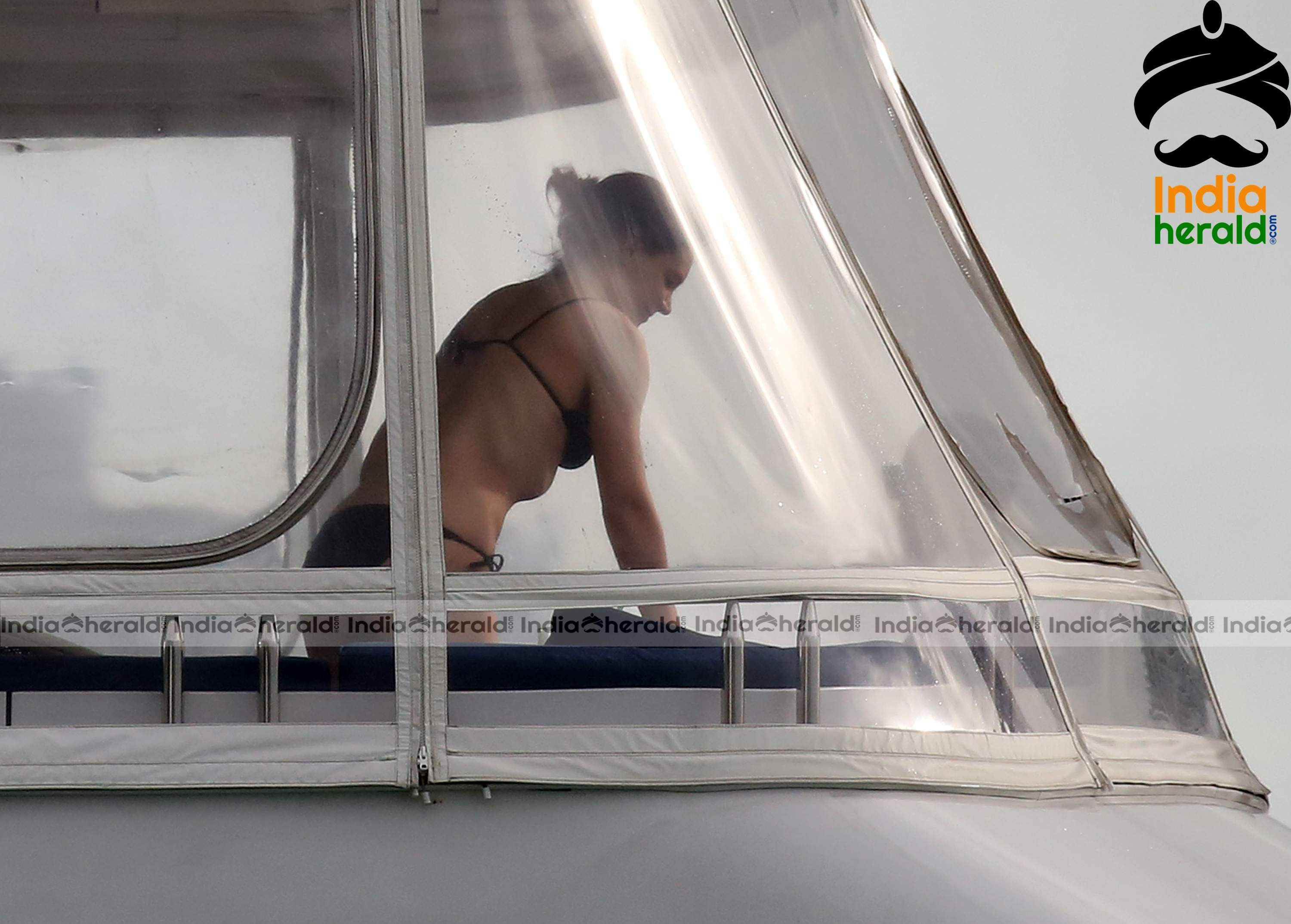 Katie Holmes Caught in Bikini in a Luxury Yacht at Miami Set 1