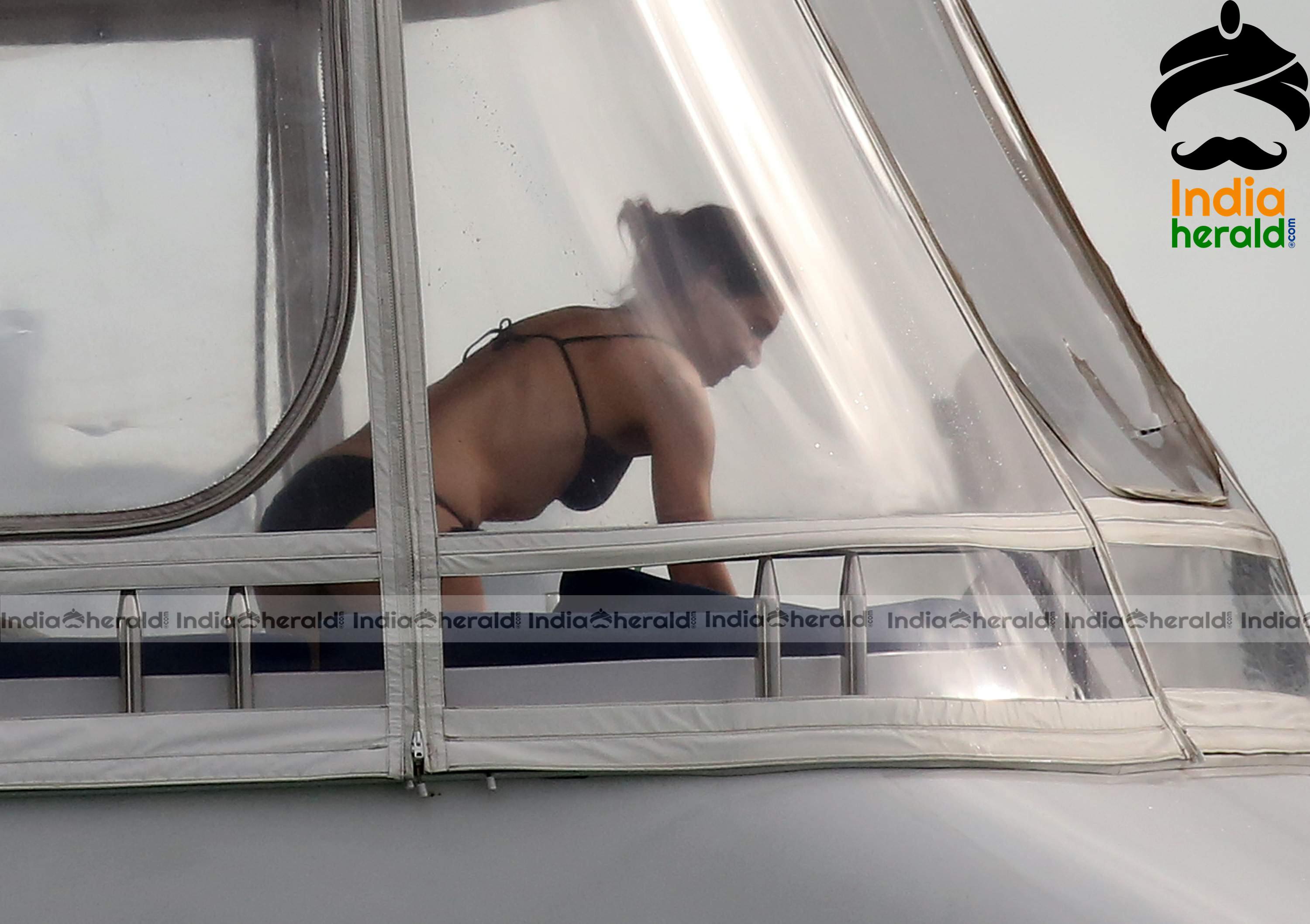 Katie Holmes Caught in Bikini in a Luxury Yacht at Miami Set 1