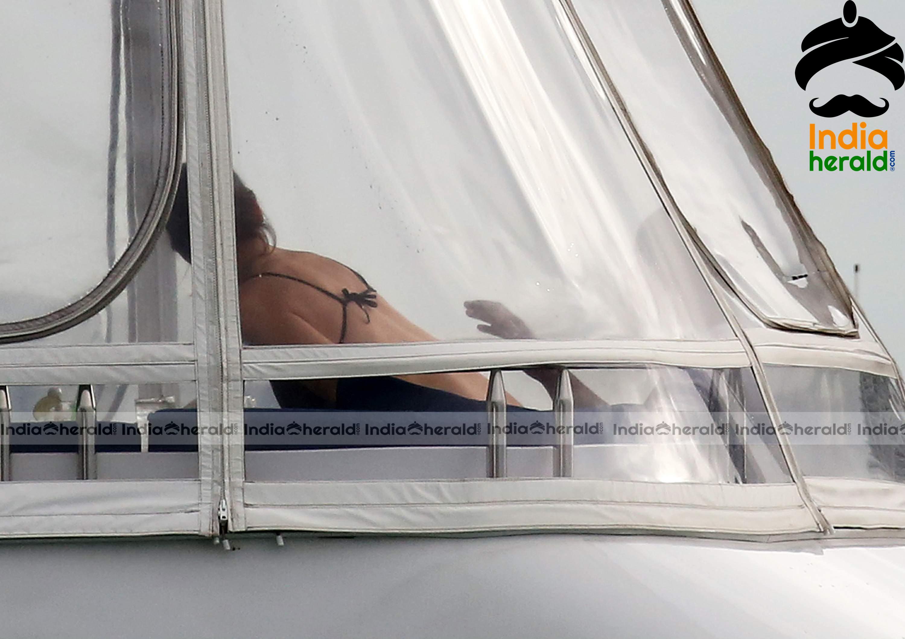 Katie Holmes Caught in Bikini in a Luxury Yacht at Miami Set 1