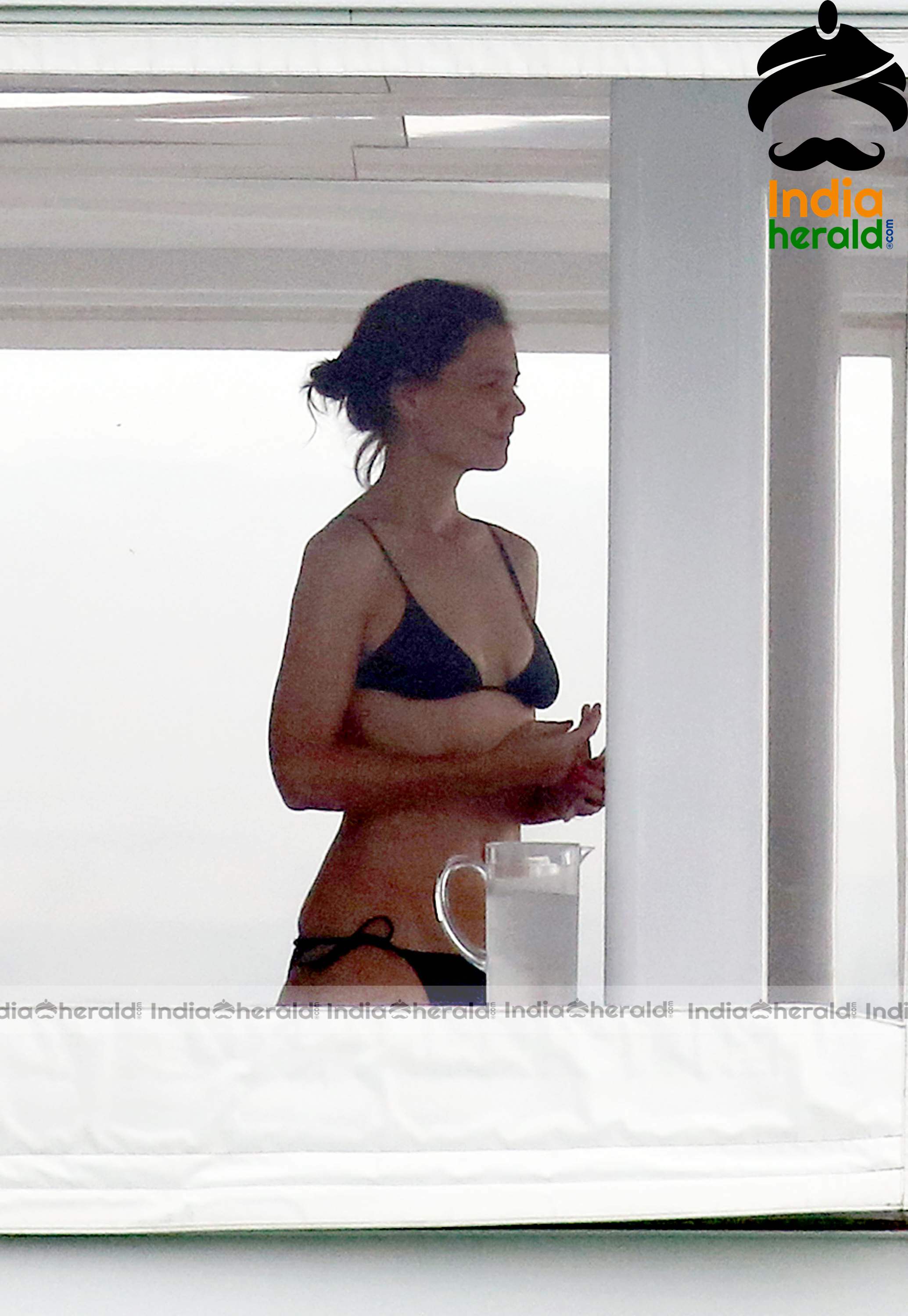 Katie Holmes Caught in Bikini in a Luxury Yacht at Miami Set 2