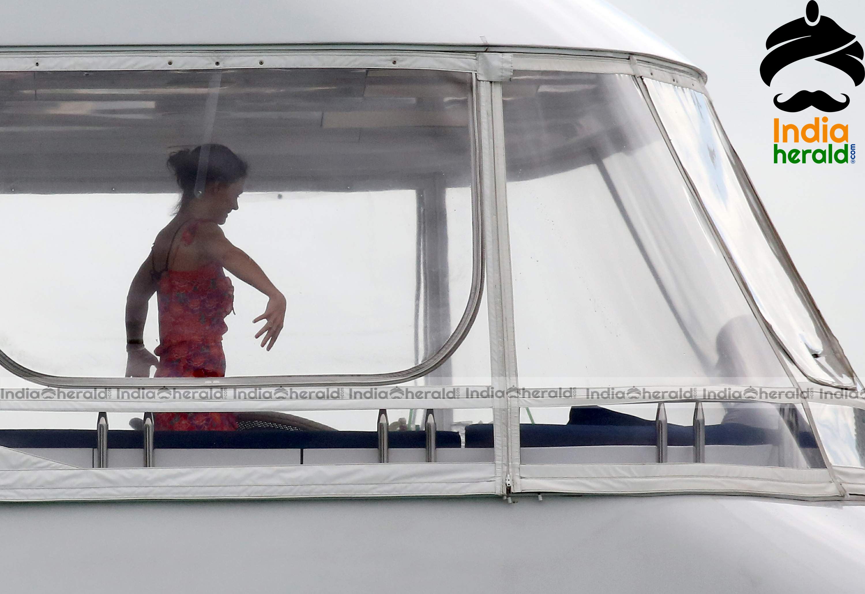 Katie Holmes Caught in Bikini in a Luxury Yacht at Miami Set 2