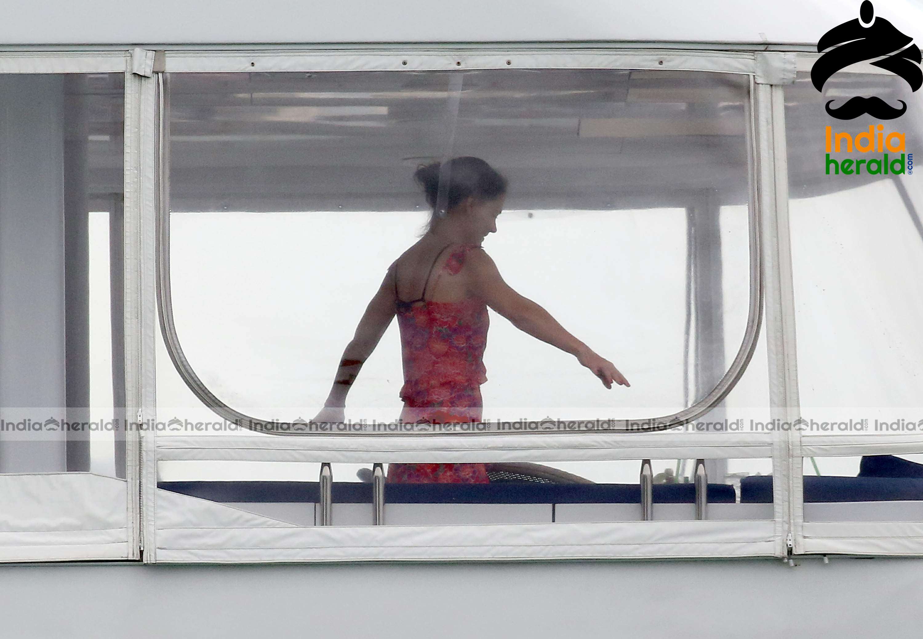 Katie Holmes Caught in Bikini in a Luxury Yacht at Miami Set 2