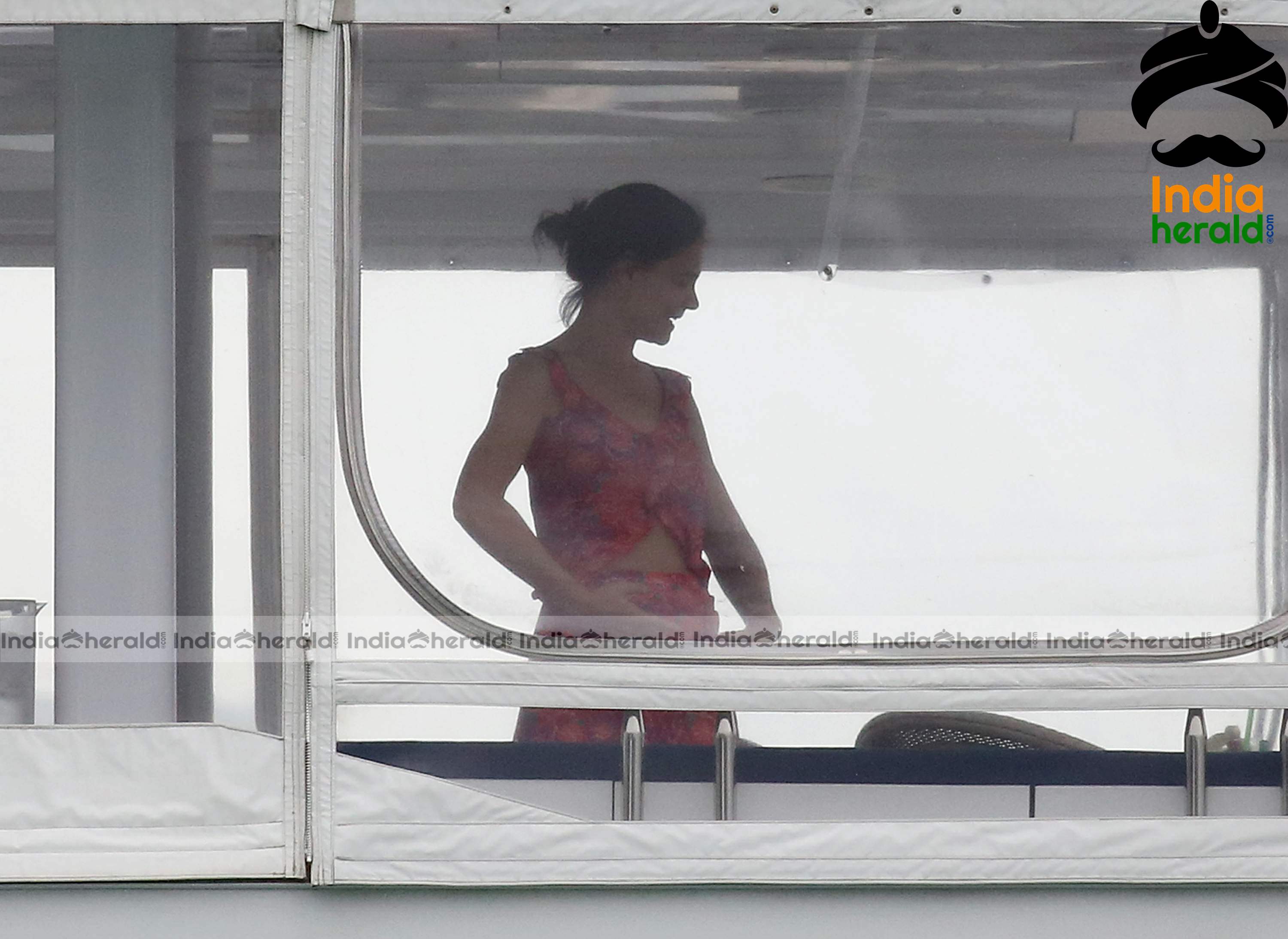 Katie Holmes Caught in Bikini in a Luxury Yacht at Miami Set 2