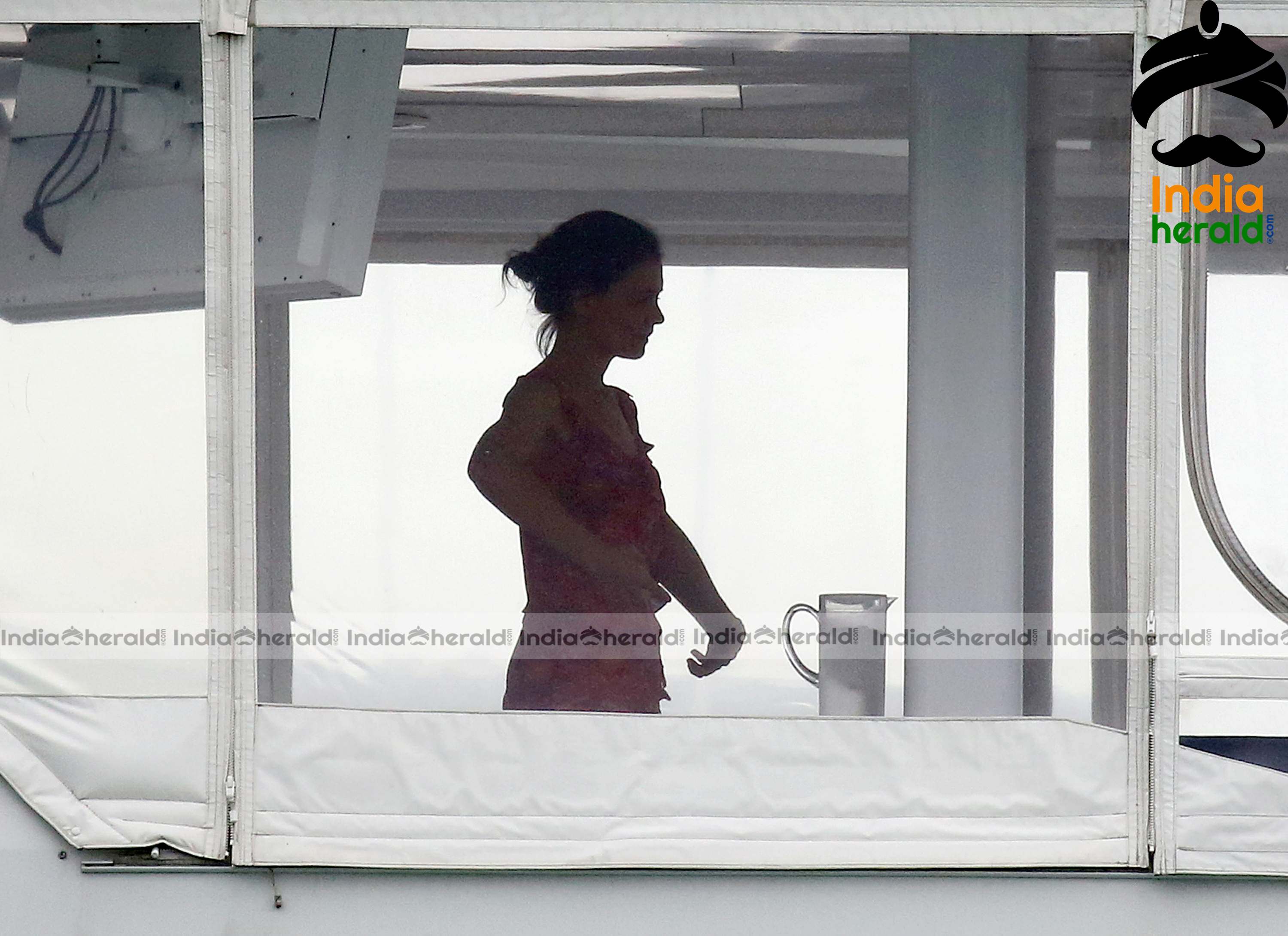 Katie Holmes Caught in Bikini in a Luxury Yacht at Miami Set 2