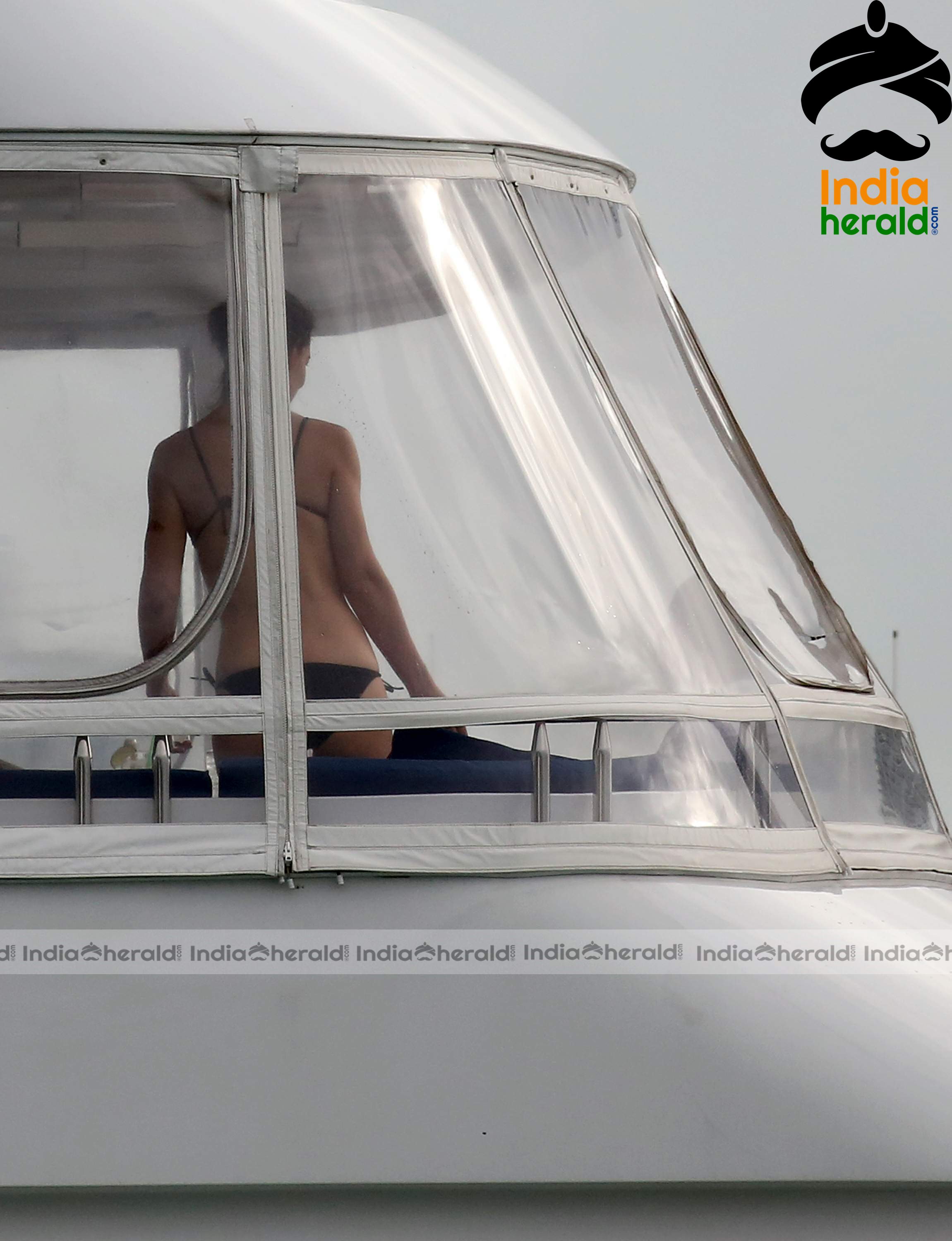 Katie Holmes Caught in Bikini in a Luxury Yacht at Miami Set 3