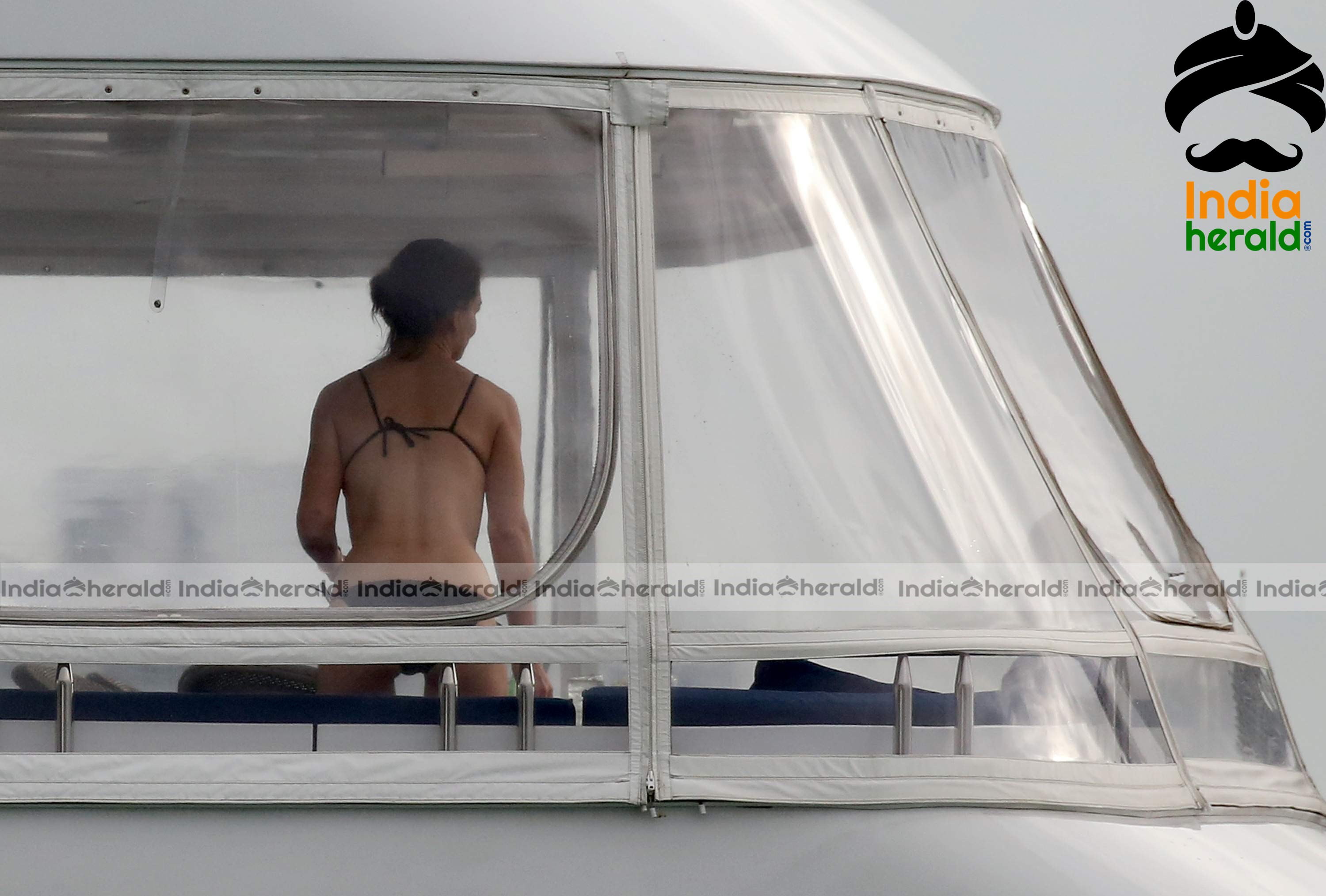 Katie Holmes Caught in Bikini in a Luxury Yacht at Miami Set 3