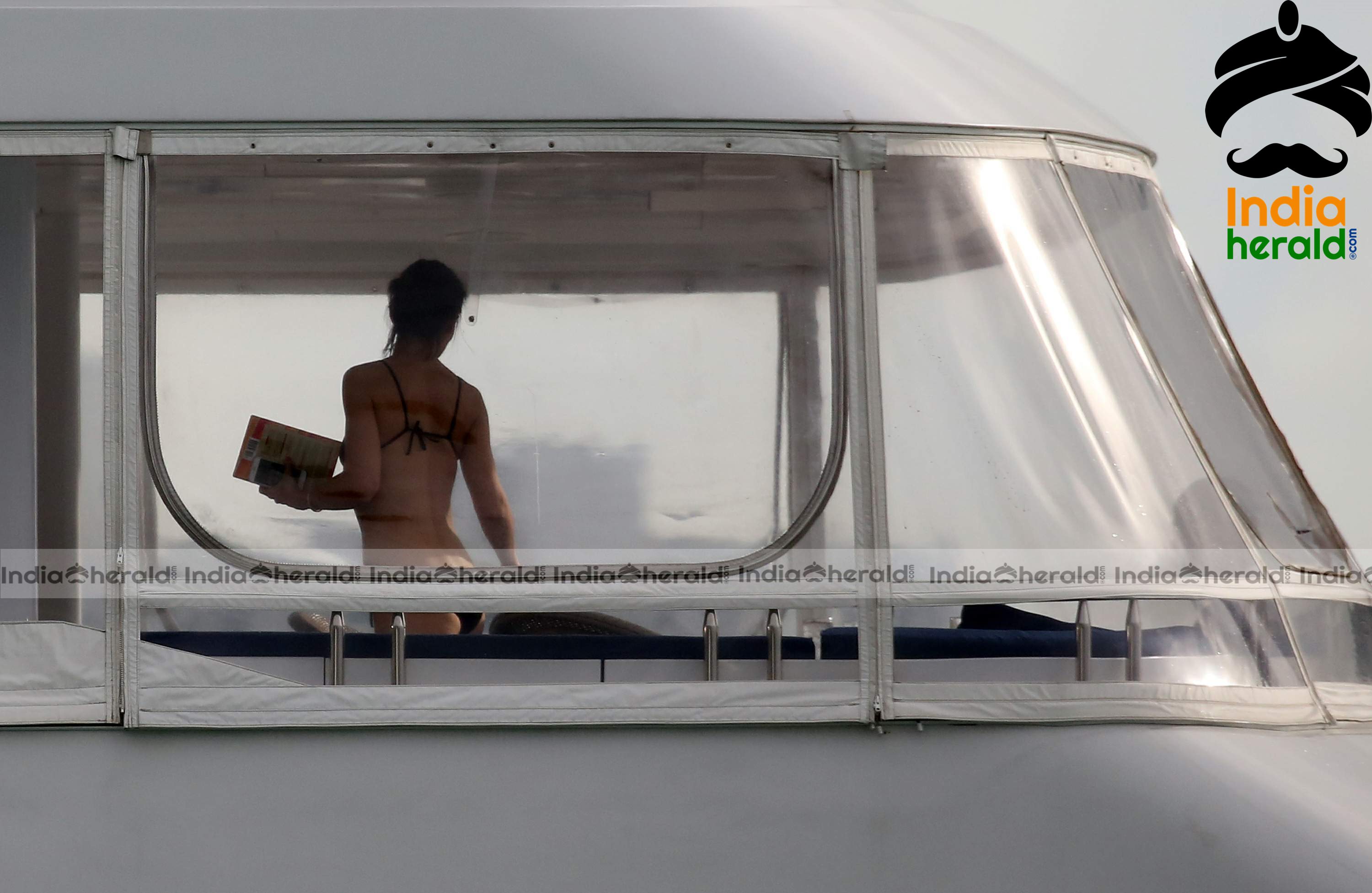 Katie Holmes Caught in Bikini in a Luxury Yacht at Miami Set 3