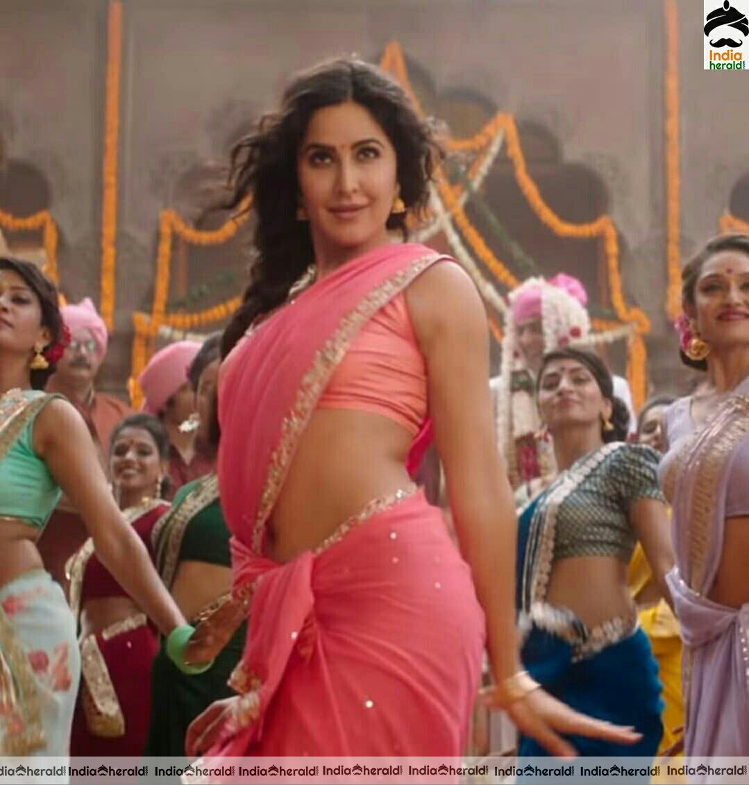 Katrina kaif Hot Hip show in saree