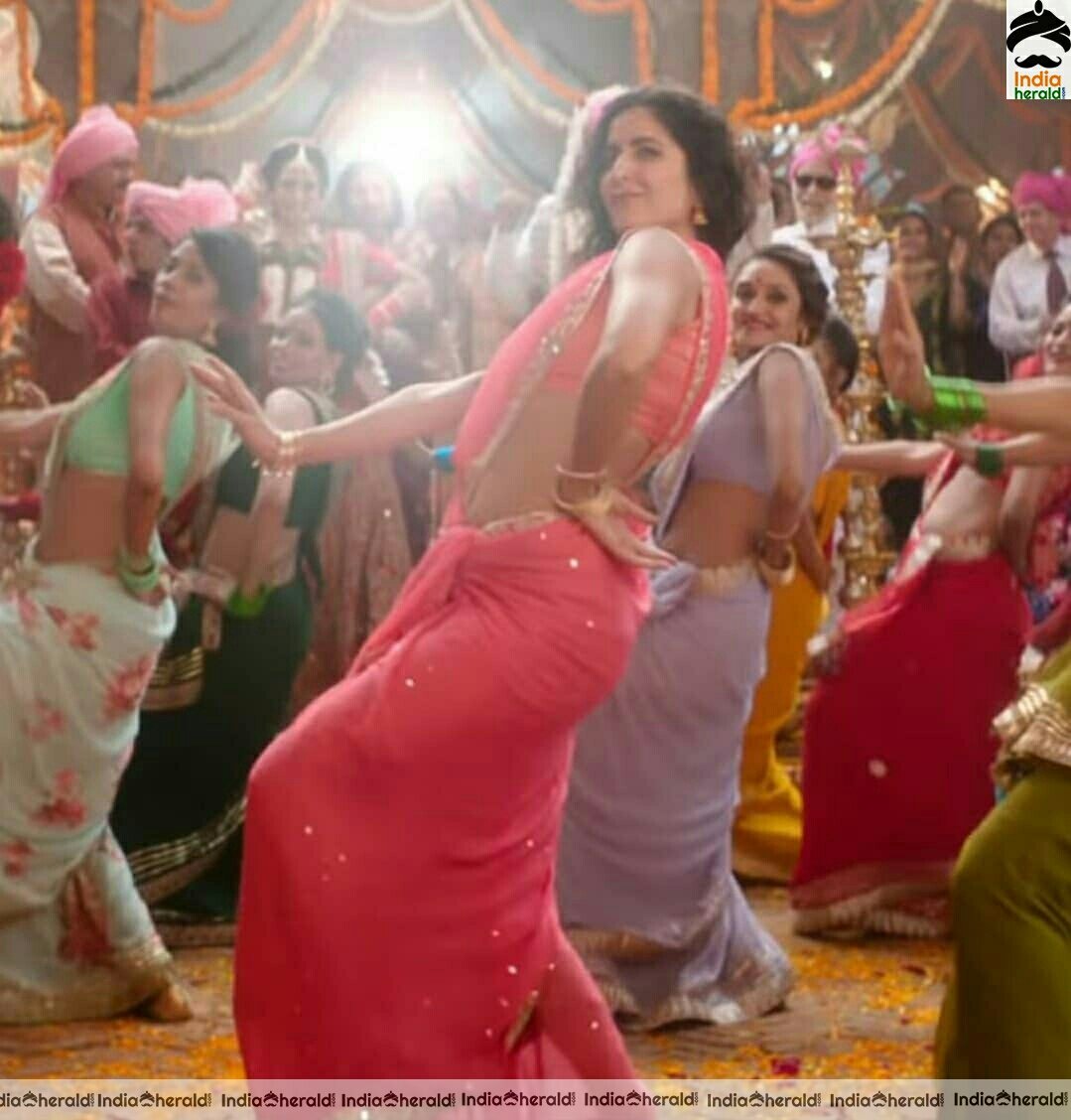 Katrina kaif Hot Hip show in saree