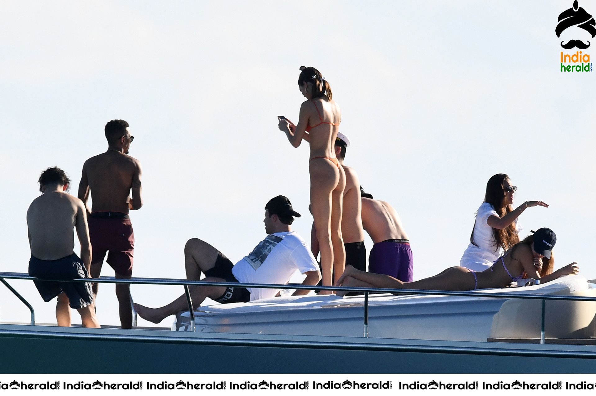 Kendall Jenner in a Bikini on a Yacht in Miami Set 2