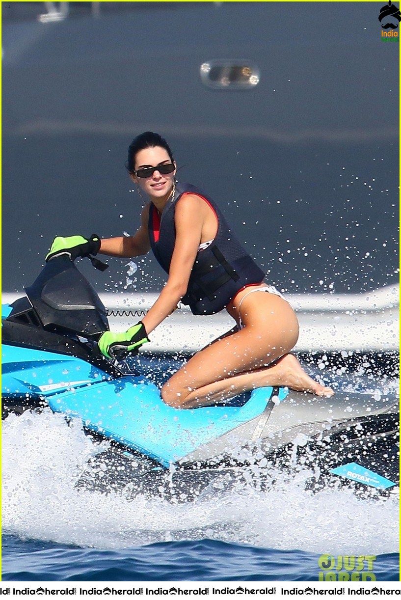 Kendall Jenner in a Polka Dotted Bikini in Monaco Set 2