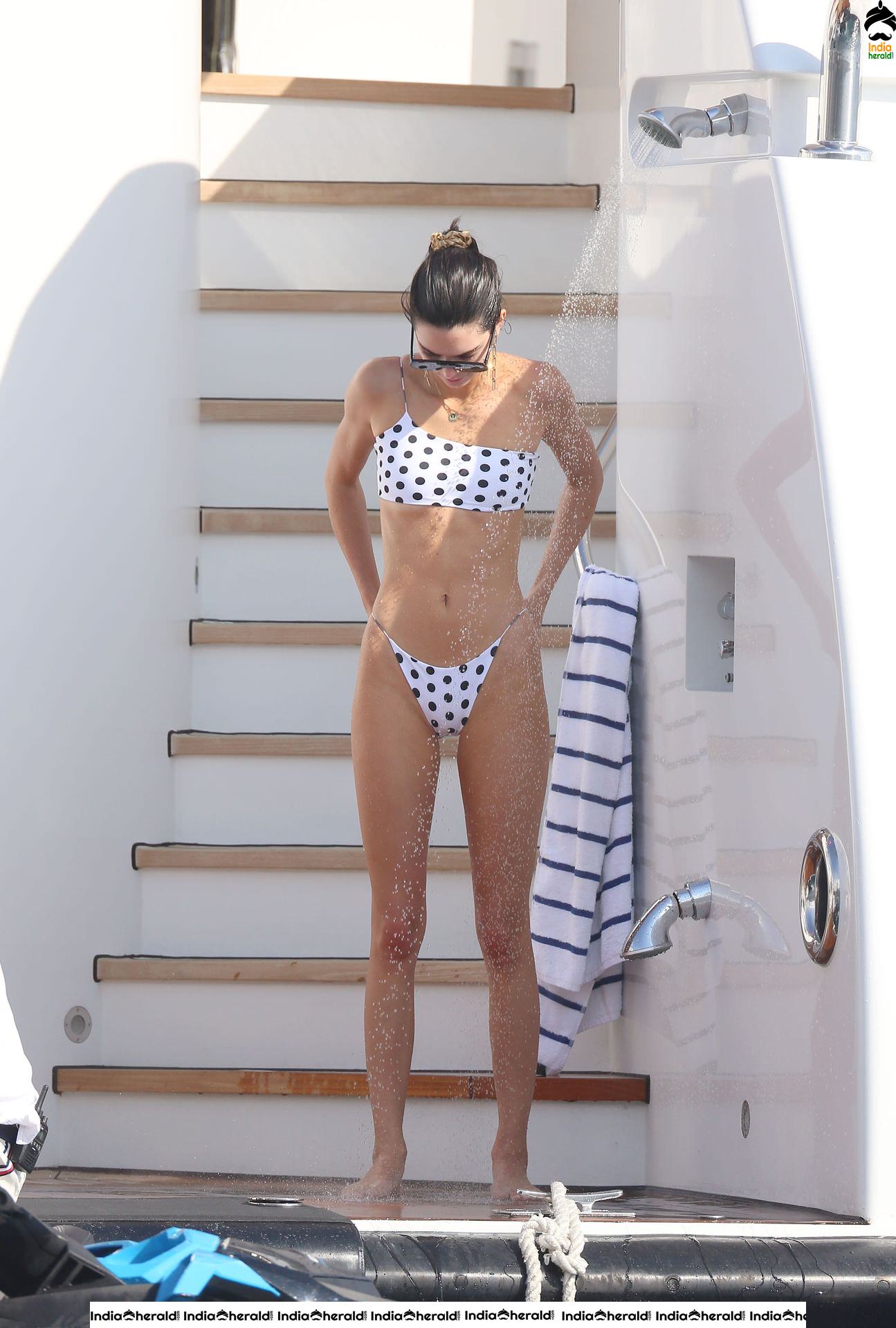 Kendall Jenner in a Polka Dotted Bikini in Monaco Set 2