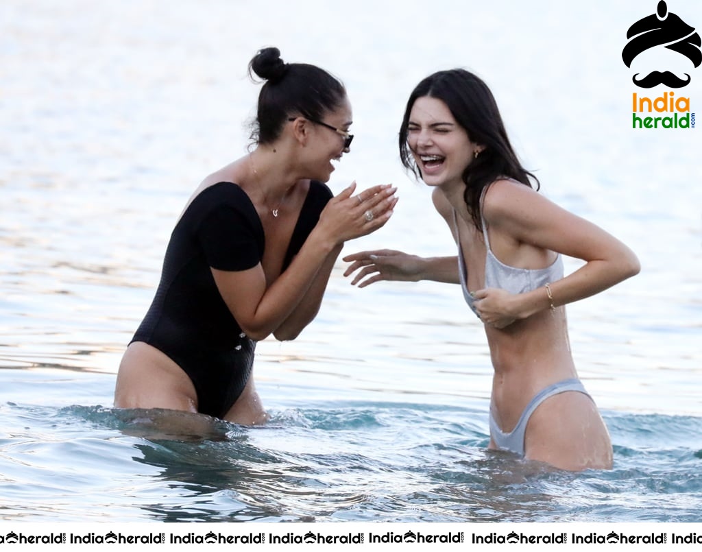 Kendall Jenner In Bikinis At A Beach In Mykonos