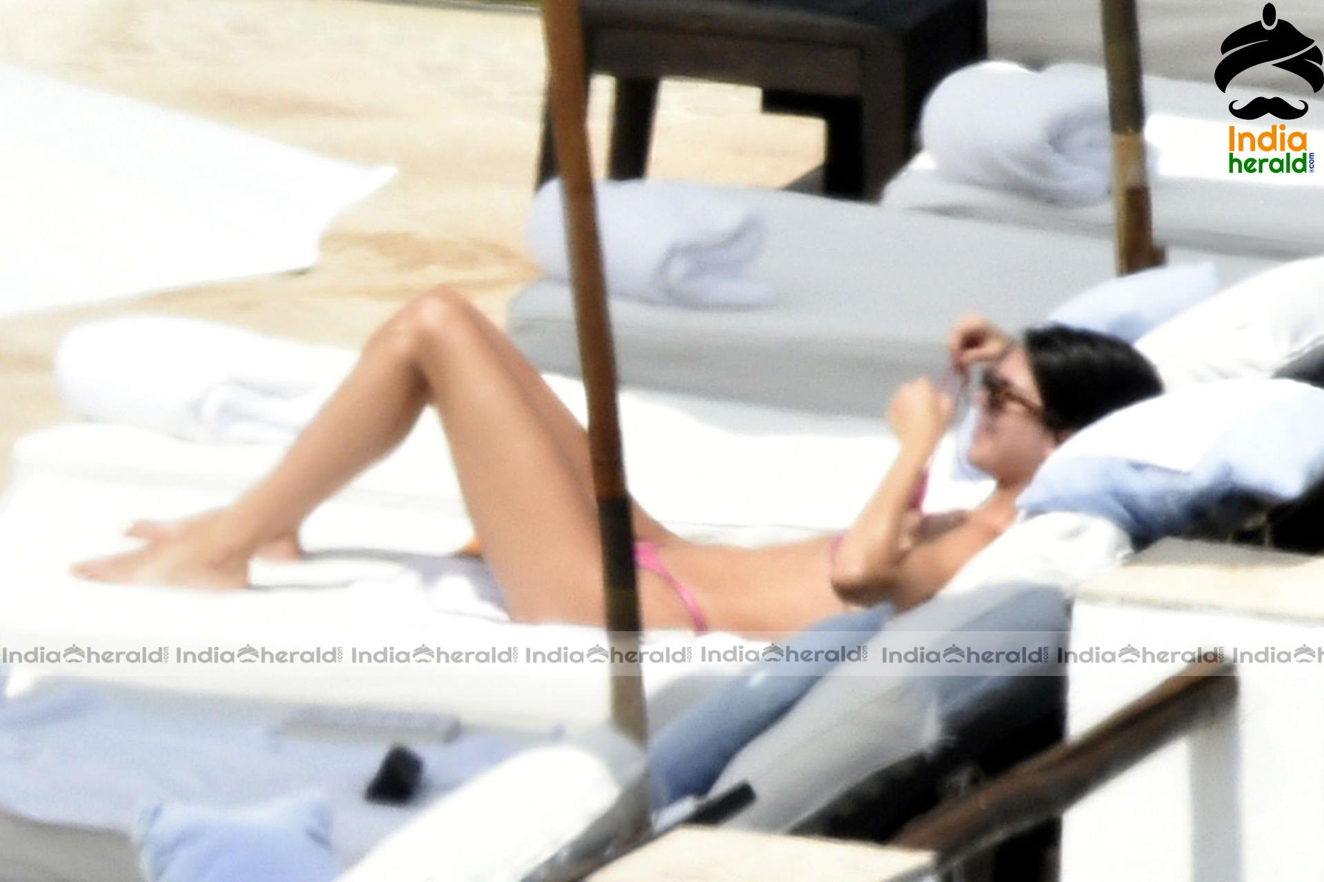 Kendall Jenner String Bikini candids during her Sardinia Set 2