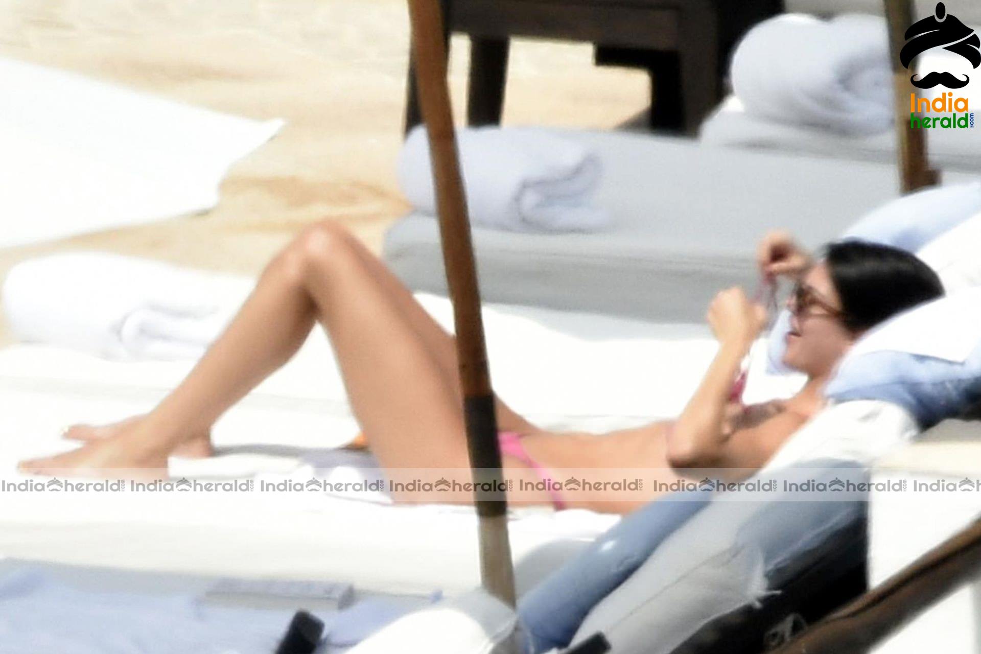 Kendall Jenner String Bikini candids during her Sardinia Set 2