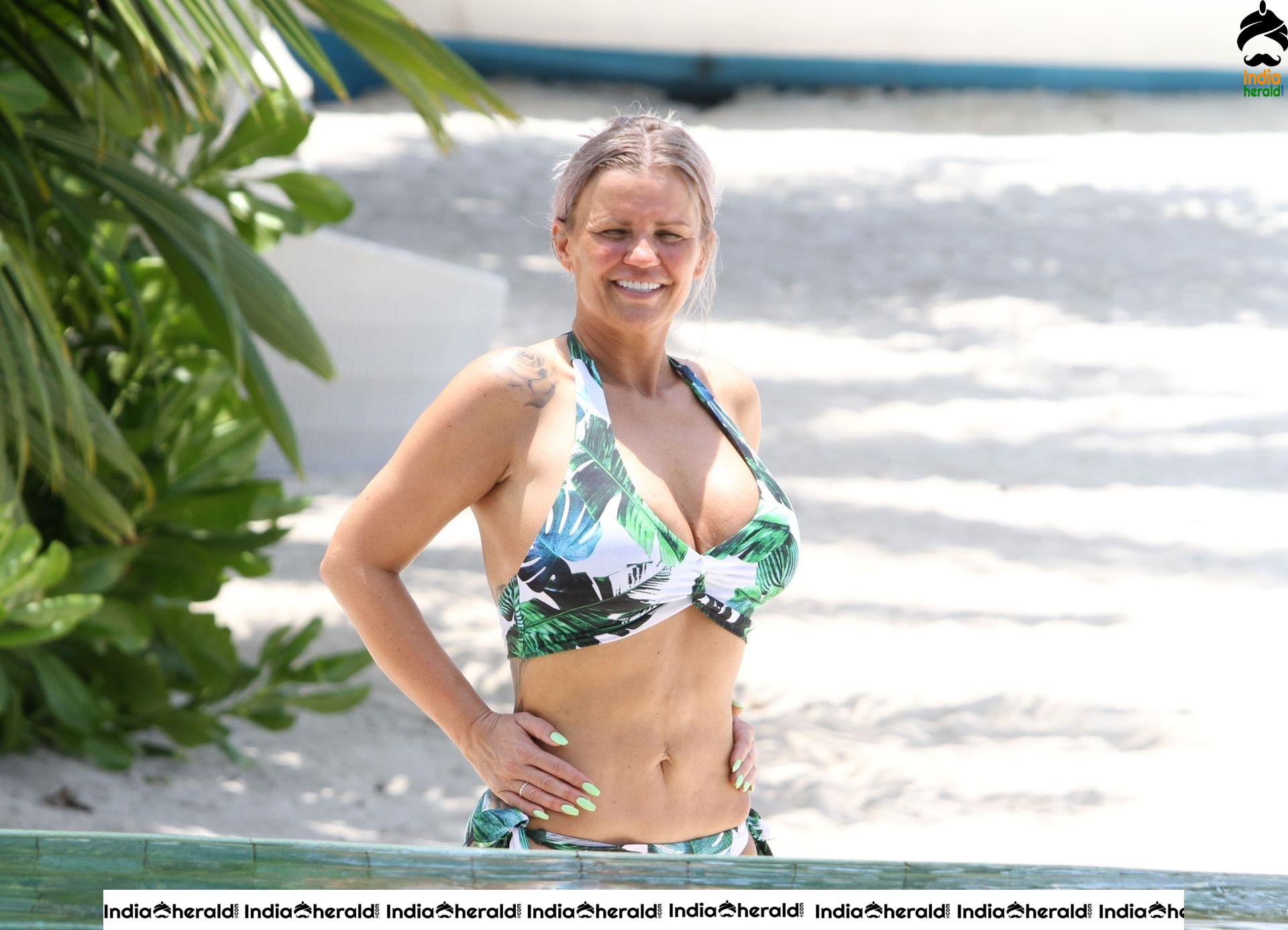 Kerry Katona Wearing Bikini at a luxury 5 star resort Ayada in Maldives Set 1