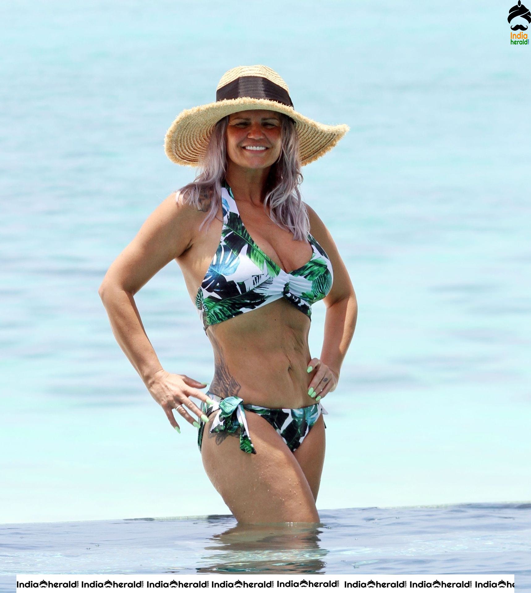 Kerry Katona Wearing Bikini at a luxury 5 star resort Ayada in Maldives Set 1